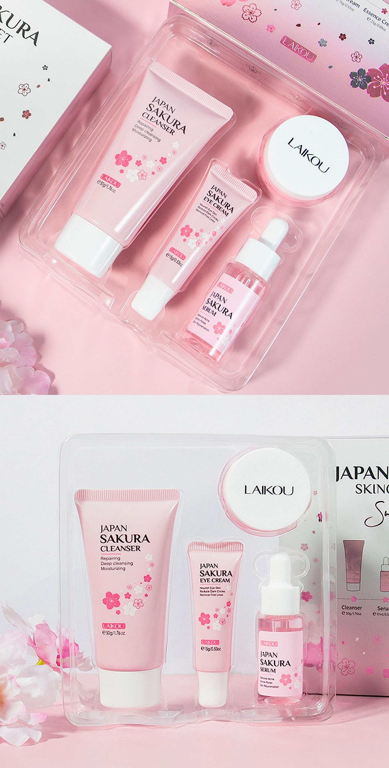 Skin Care Kit Korean Skincare Set for Teen Girls &amp; Women, - XJBD