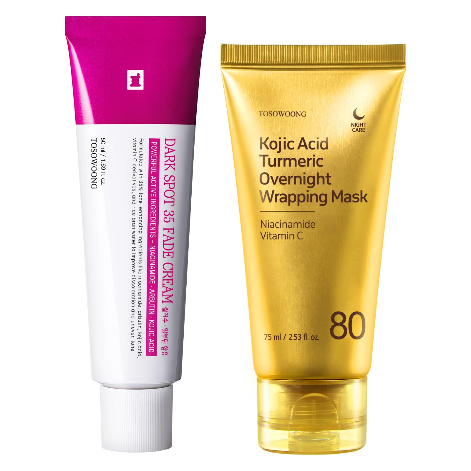 TOSOWOONG Ultimate Dark Spot Care Routine - 80% Turmeric Peel - Product Imagery