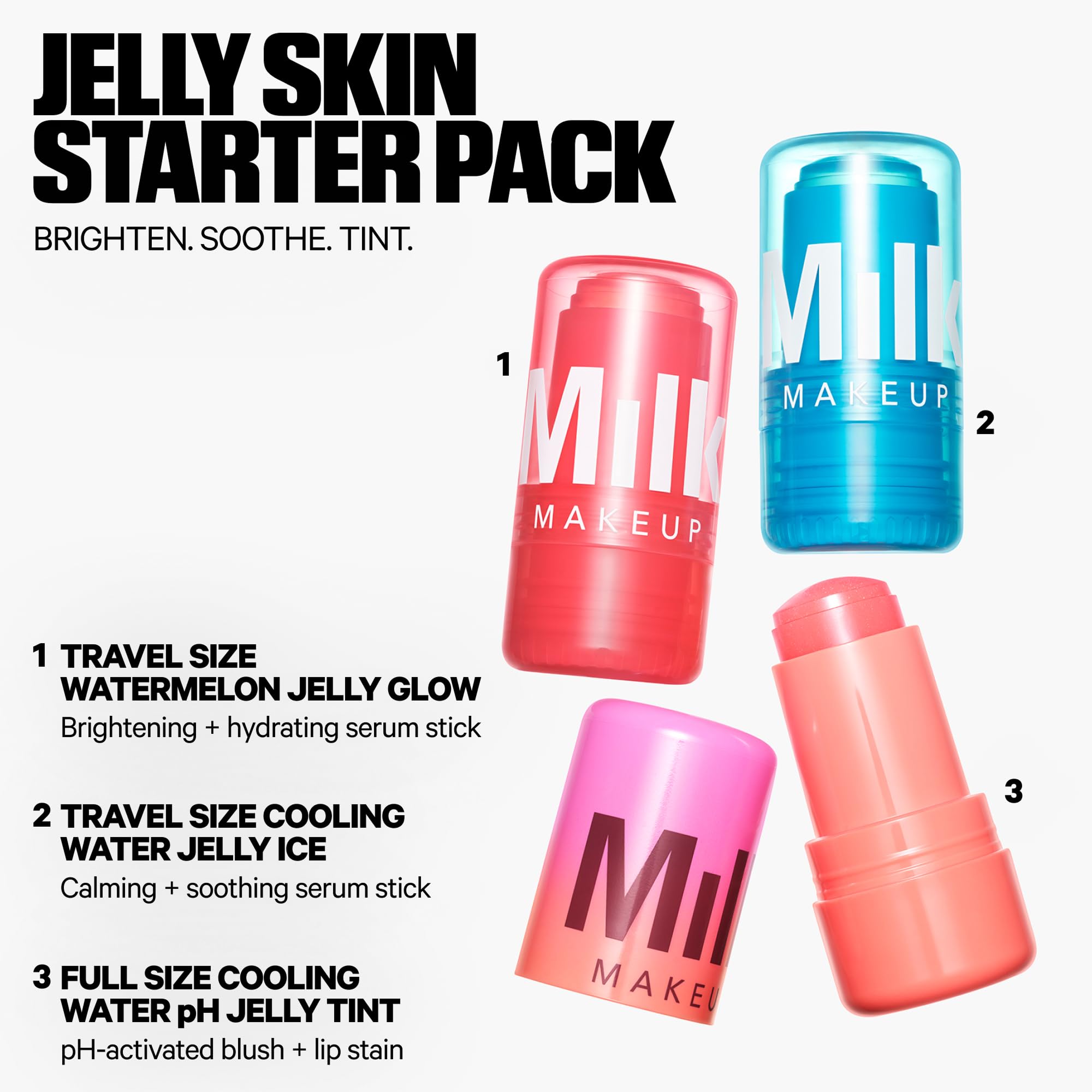 Elefair Tech Milk Makeup Skincare Jelly Gift Set – Hydrating + Brightening Face - Elefair Tech Official Product View 3