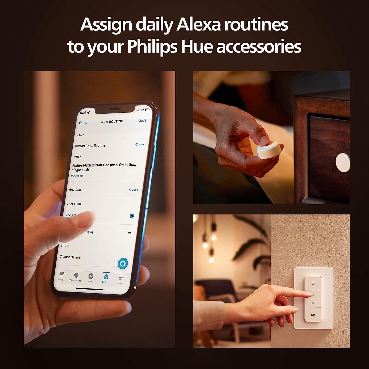 Philips Hue Wall Tap Dial Light Switch, Portable, White - 1 Pack - Philips Hue Official Product View 9