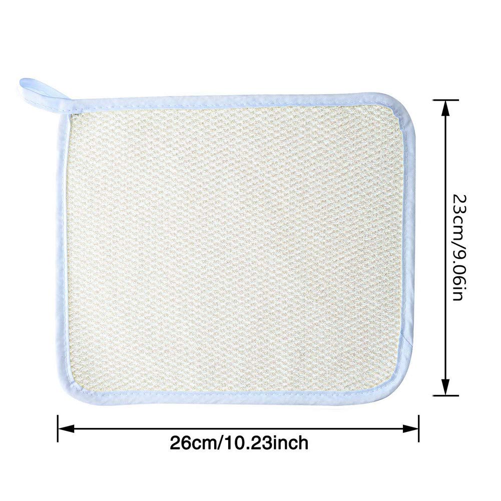 Mofuiry Exfoliating Face Body Wash Cloth Towel, Soft - Weave Scrub Towel Beauty - Mofuiry Official Product View 3