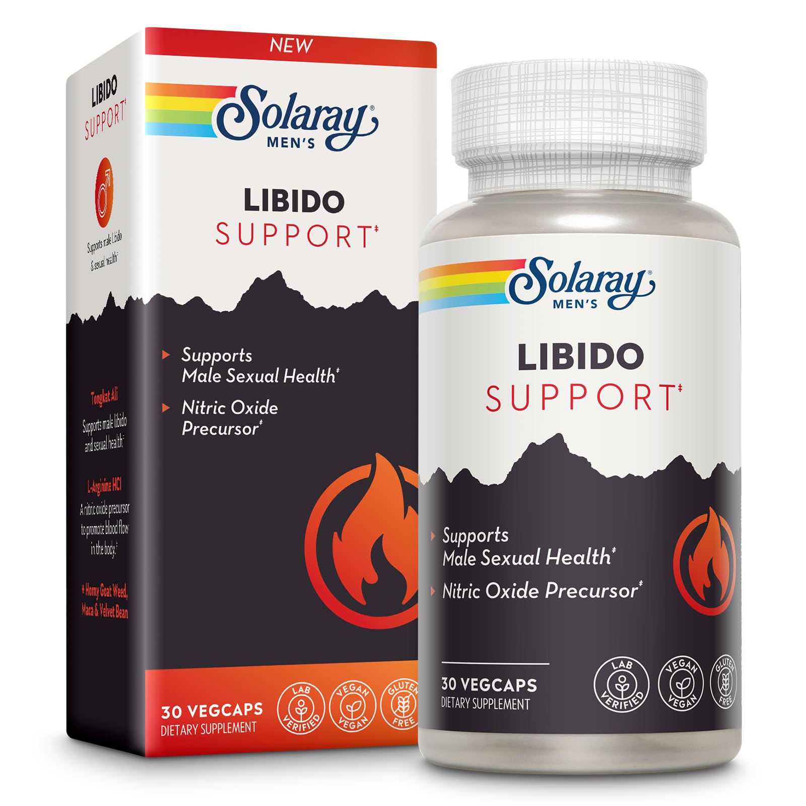 Solaray Libido Support for Men – Tongkat Ali, 30 VegCaps