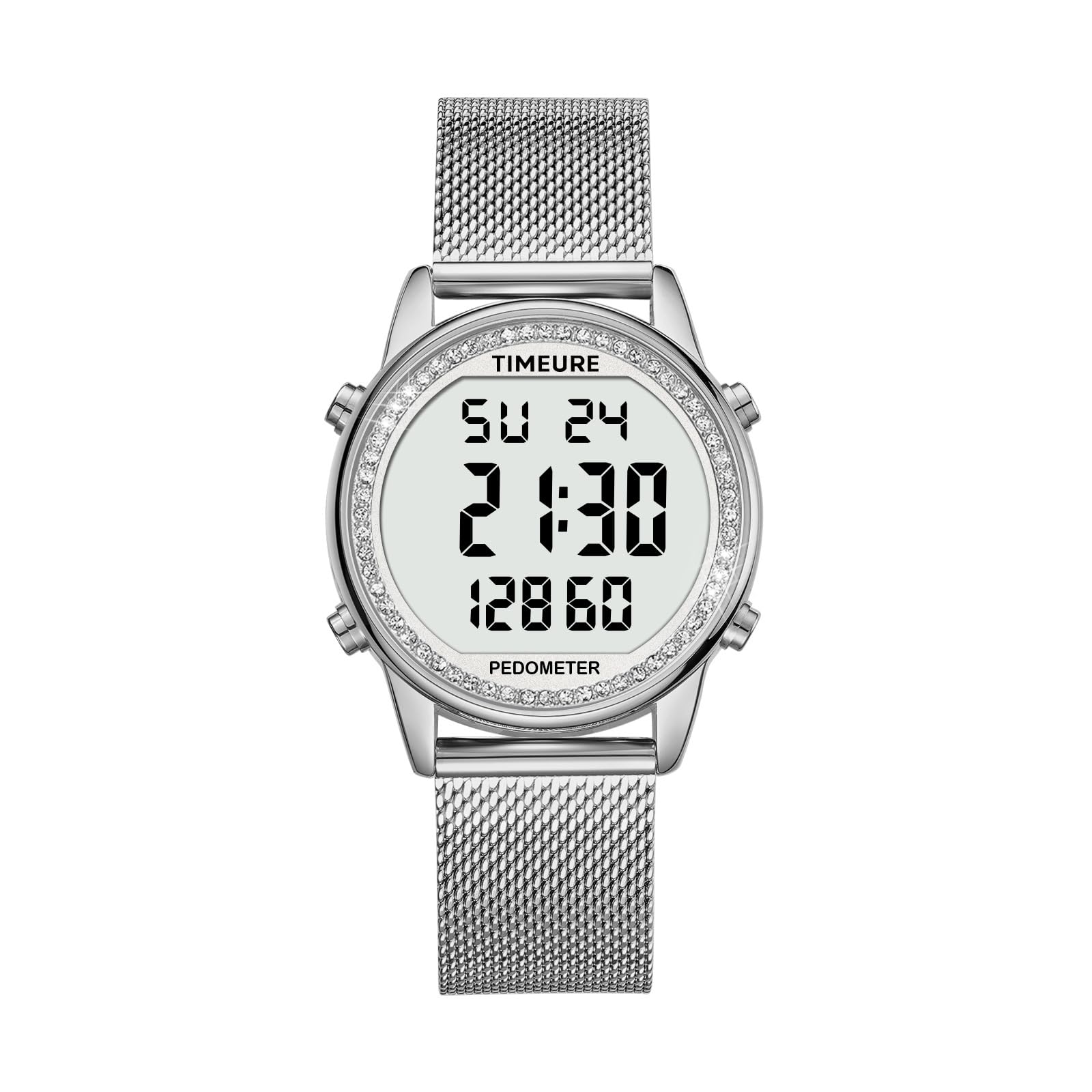 TIMEURE Pedometer Watch for Women, Step Counter Watch, No App or Charg - View 9