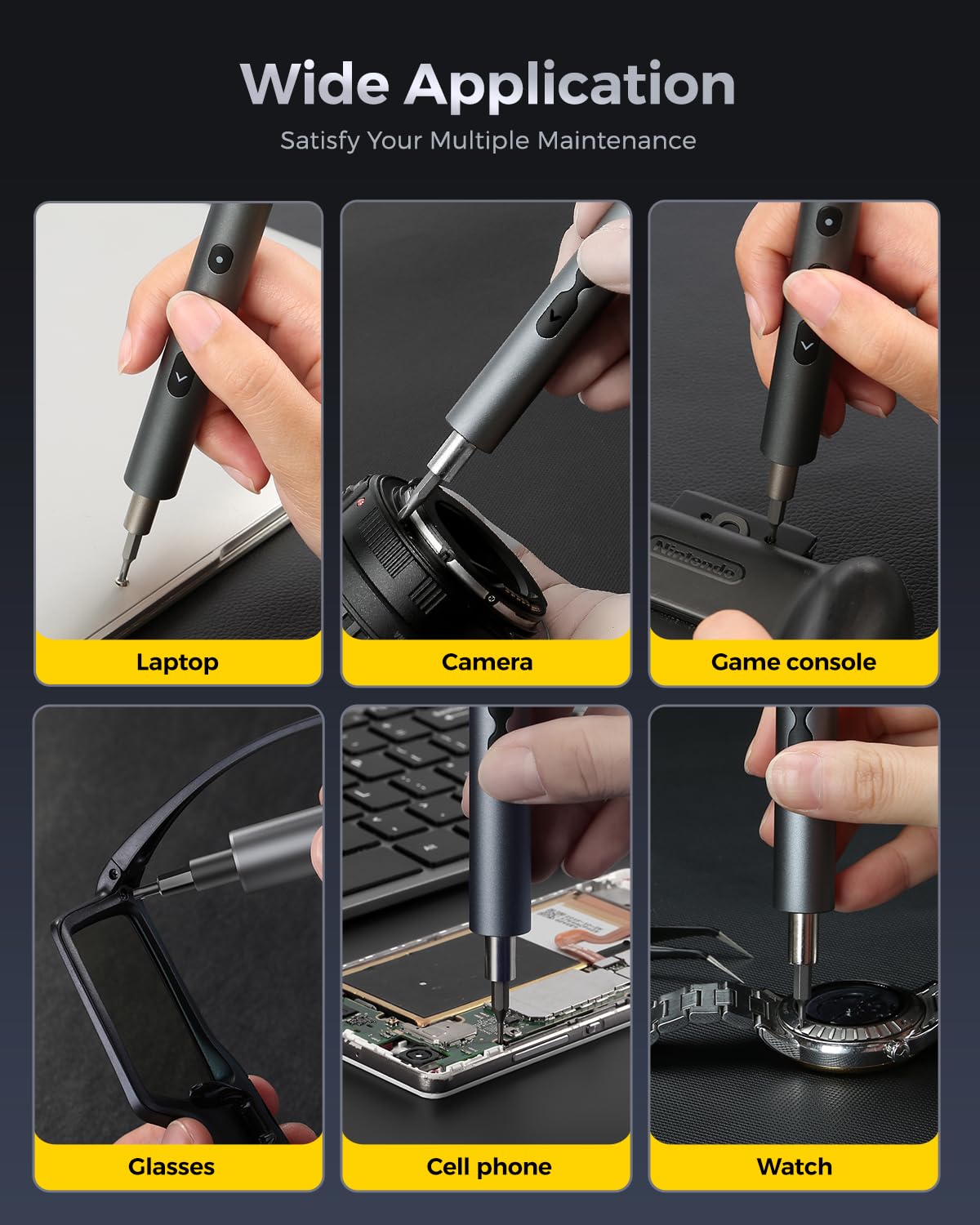 Mini Electric Screwdriver Set 62 IN 1 Small Electric - LIFEGOO Official Imagery - 7