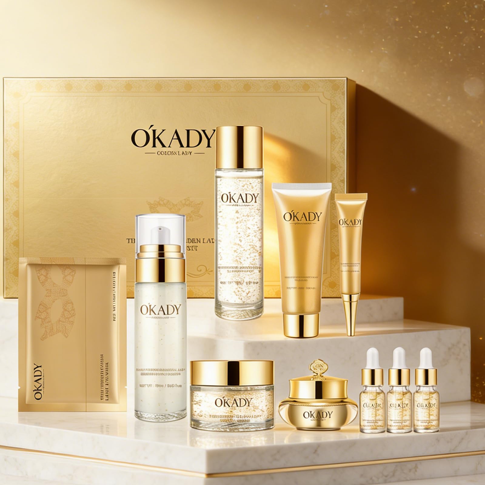 10-Piece Complete Skin Care Set for Women-Hydrating Facial Kit - AESTHTANY