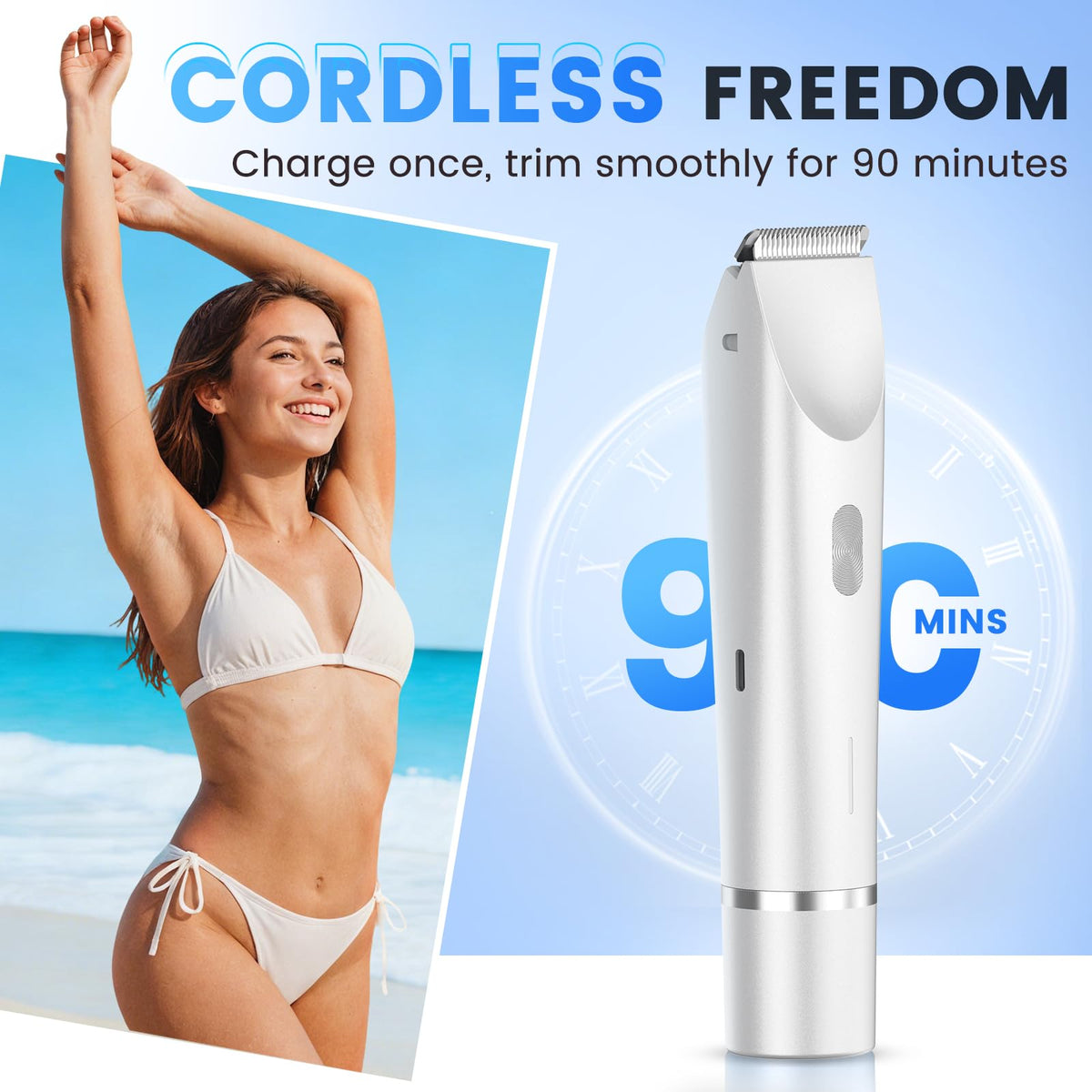 Bikini Trimmer for Women 2 in 1 Electric Razor Bikini Shaver - DLALCSA Official Imagery - 6