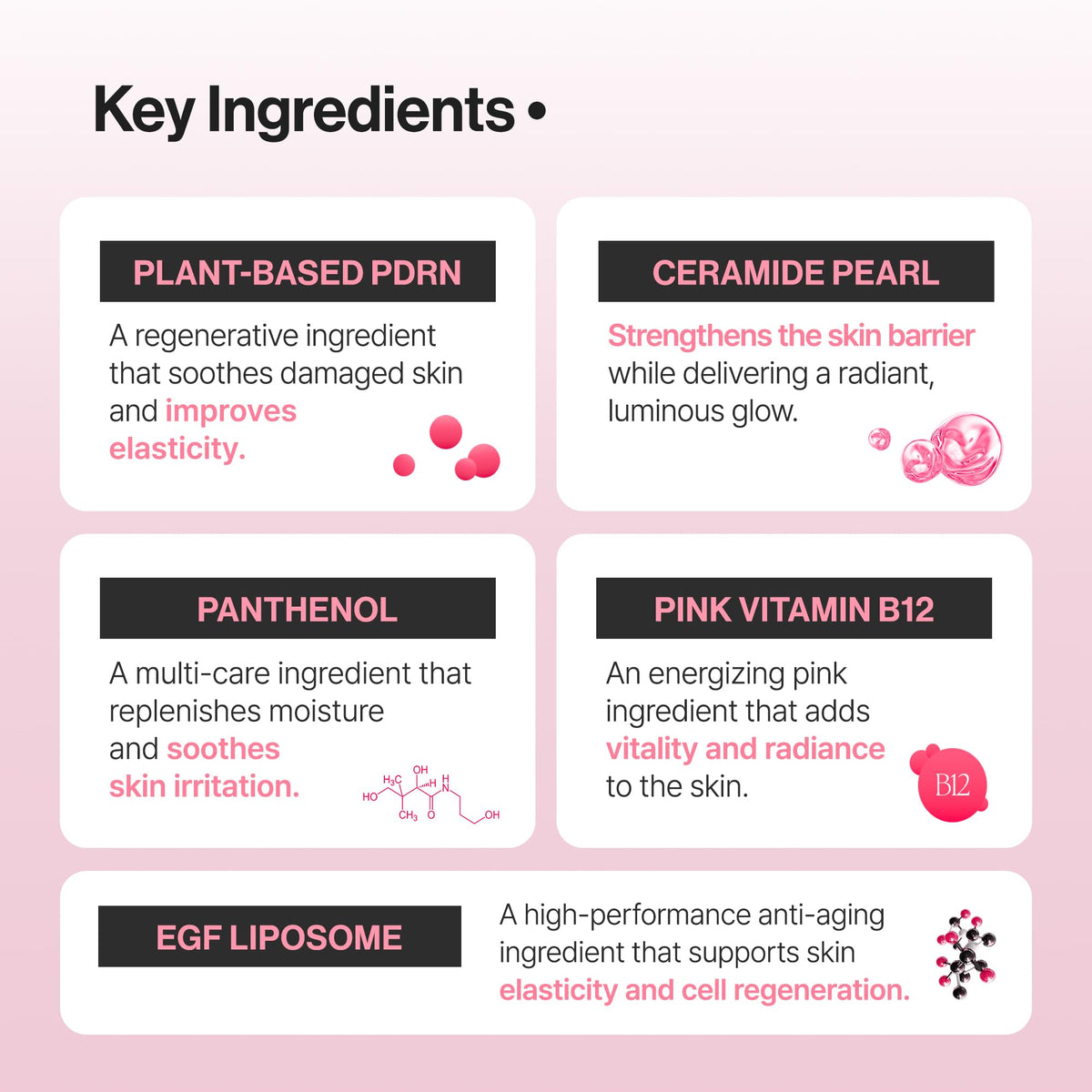 Pink Vitamin PDRN Bubble Serum Skin Barrier Hydration Cica 3 - Omitted Official Imagery - 7