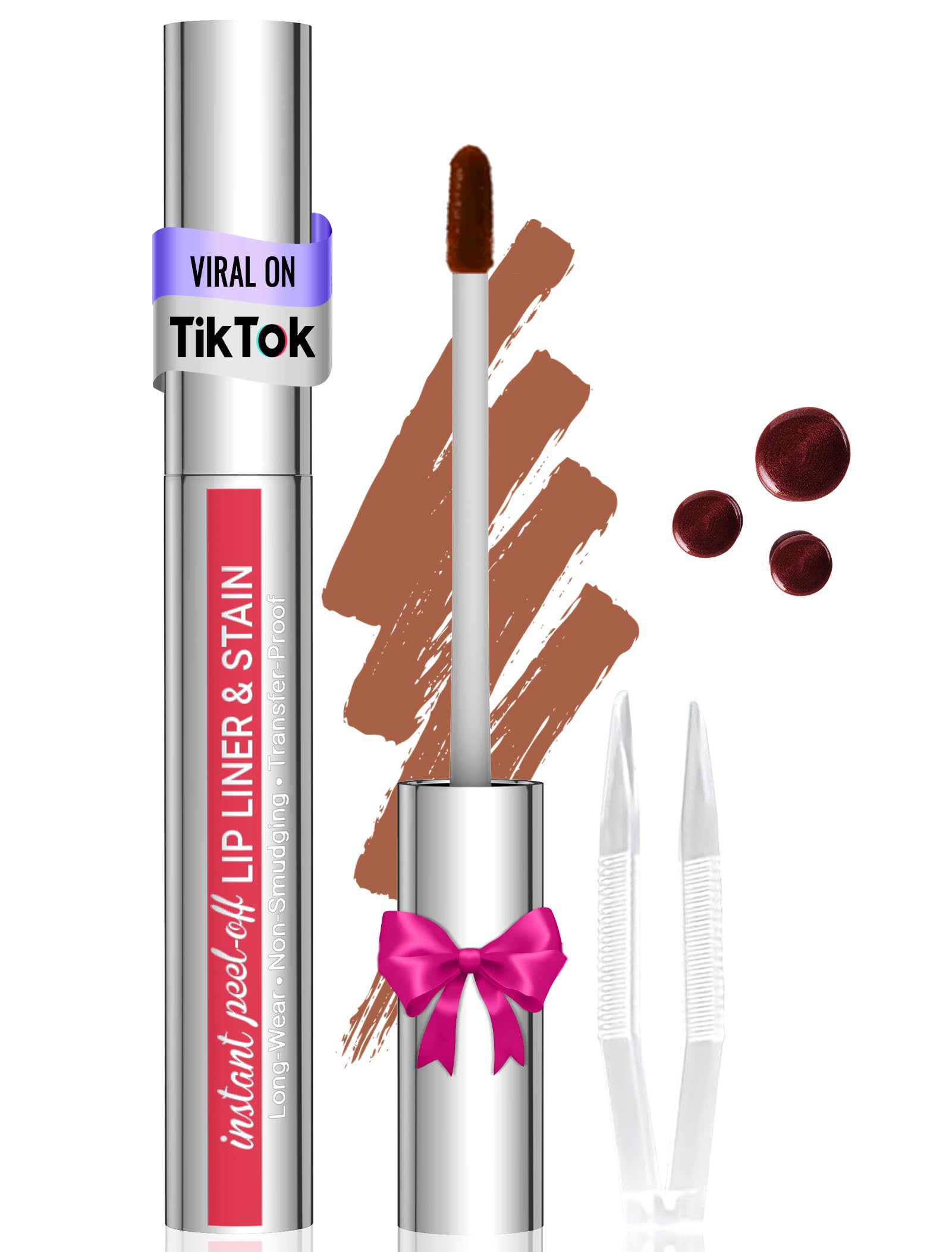 Vevivia Beauty Lip Stain - Lip Liner Stain, Long Lasting Peel Off Lip - View 9