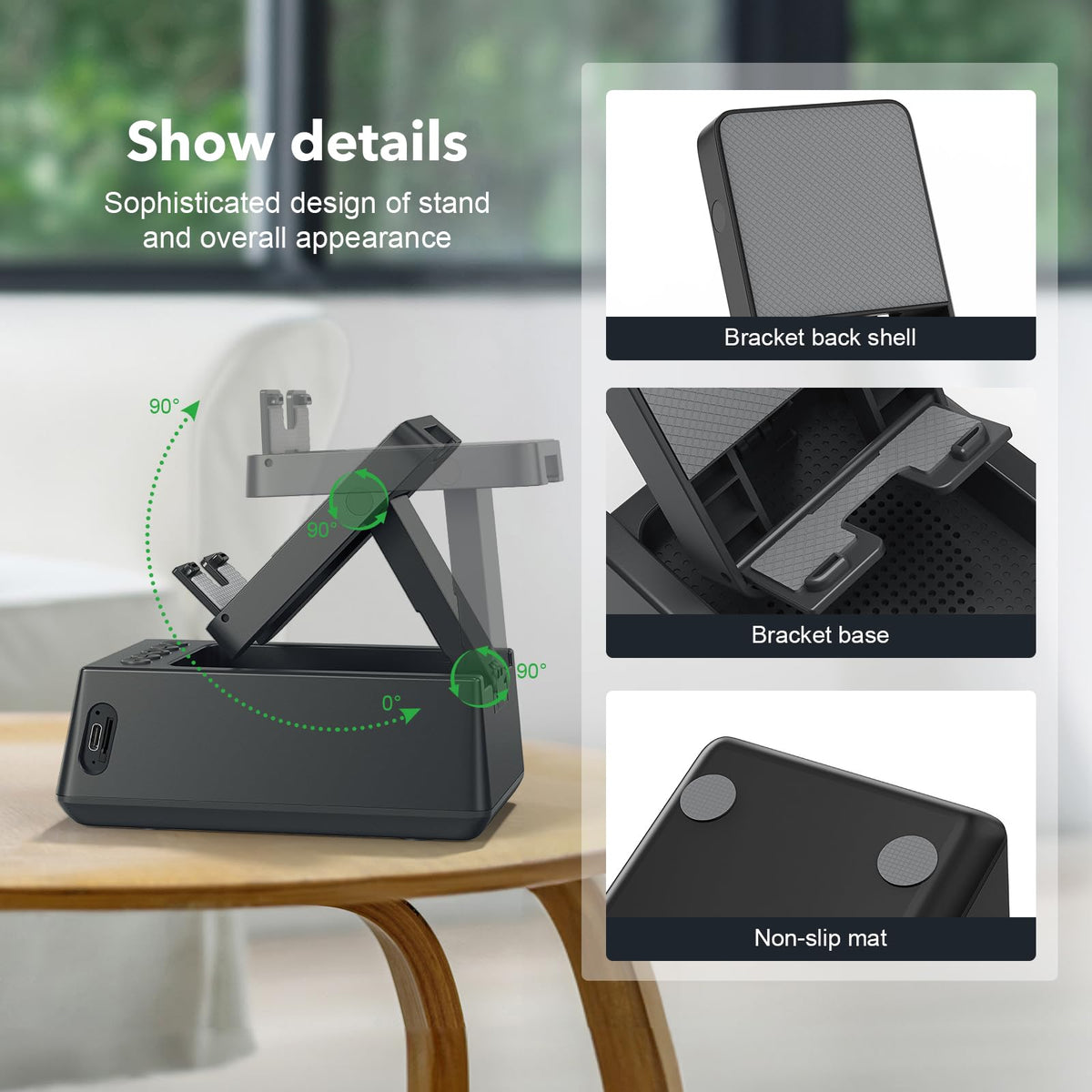 Presents for Men Women Cell Phone Stand with Wireless - Deeyaple Official Imagery - 6