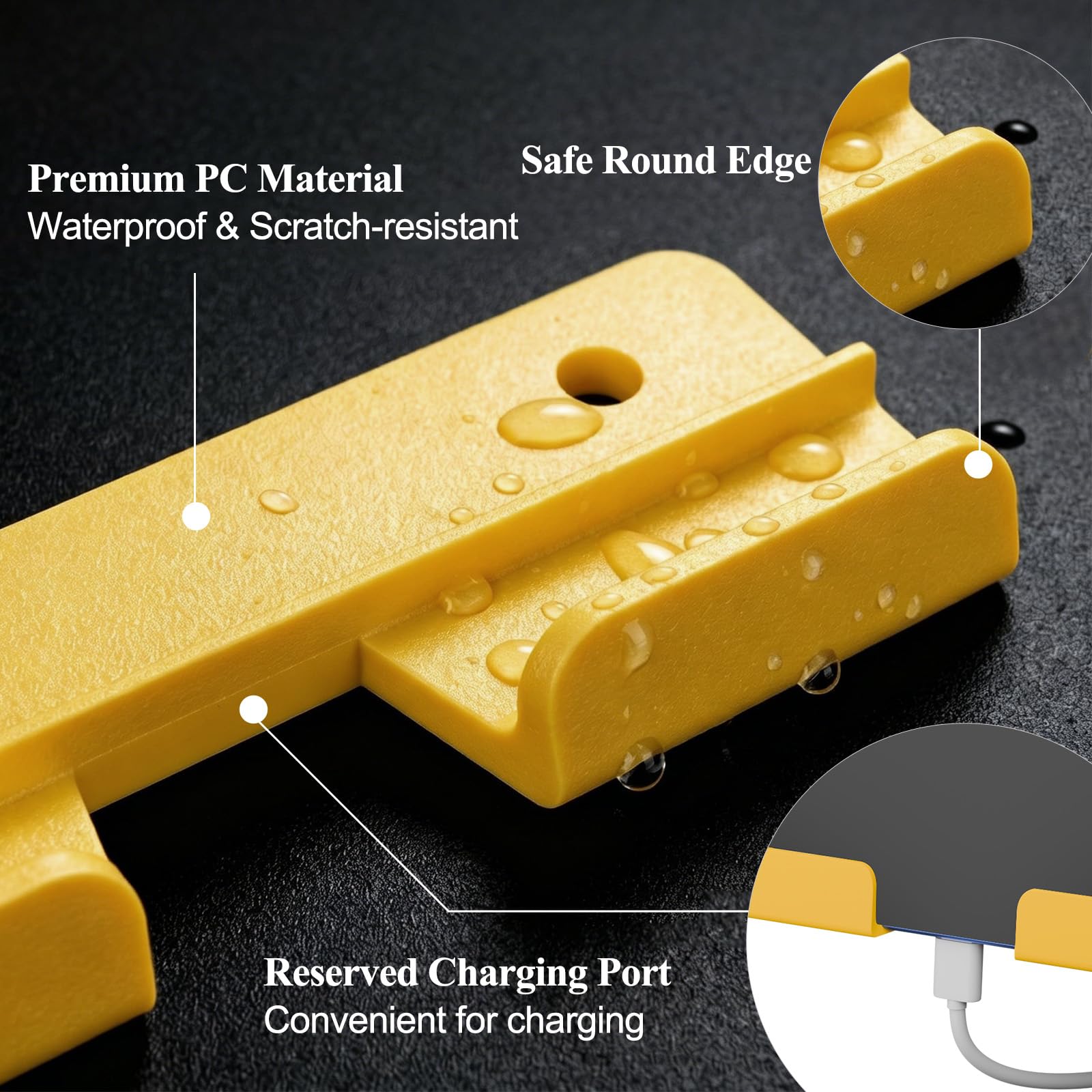 TEAMIX Adhesive Phone Stand with Charging Hole