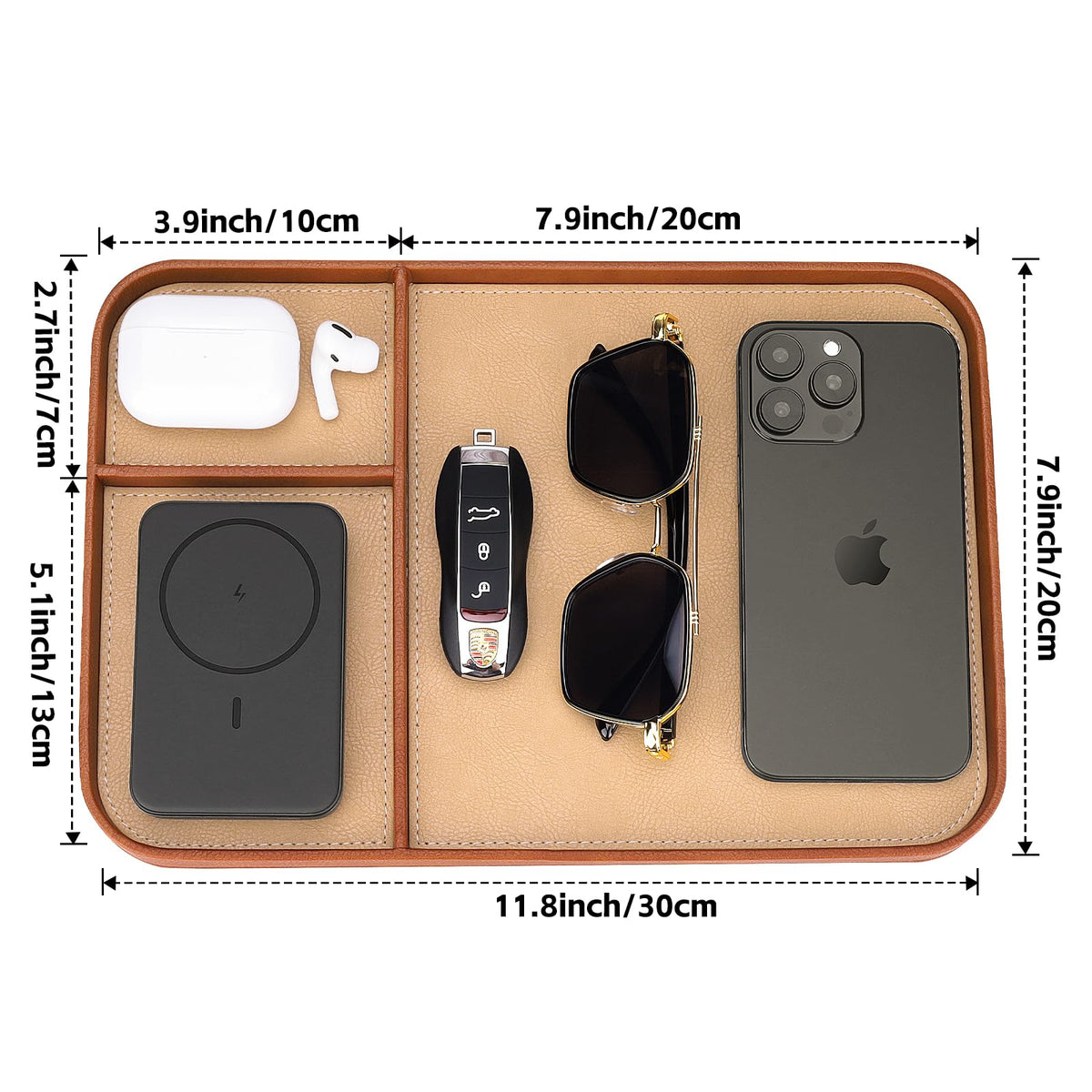 SENEN Leather Tray Stylish and Organized Multifunctional - SENEN Official Imagery - 3