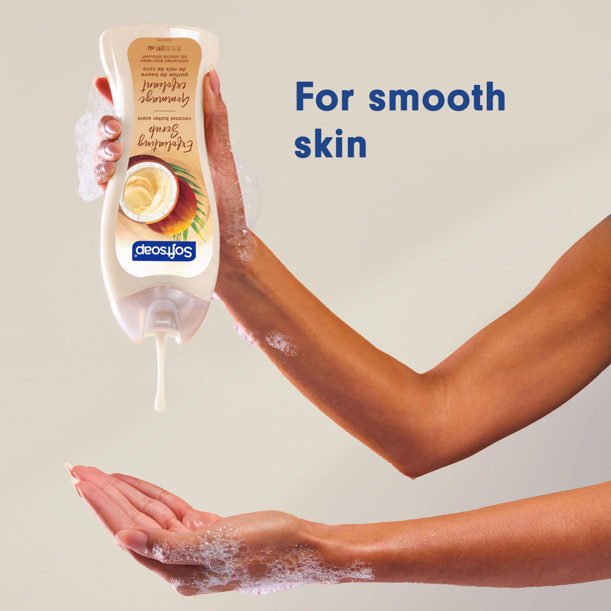 Softsoap Body Wash, Coconut Butter Scrub , Exfoliating Body Wash, 20 Ounce - Softsoap Official Product View 7