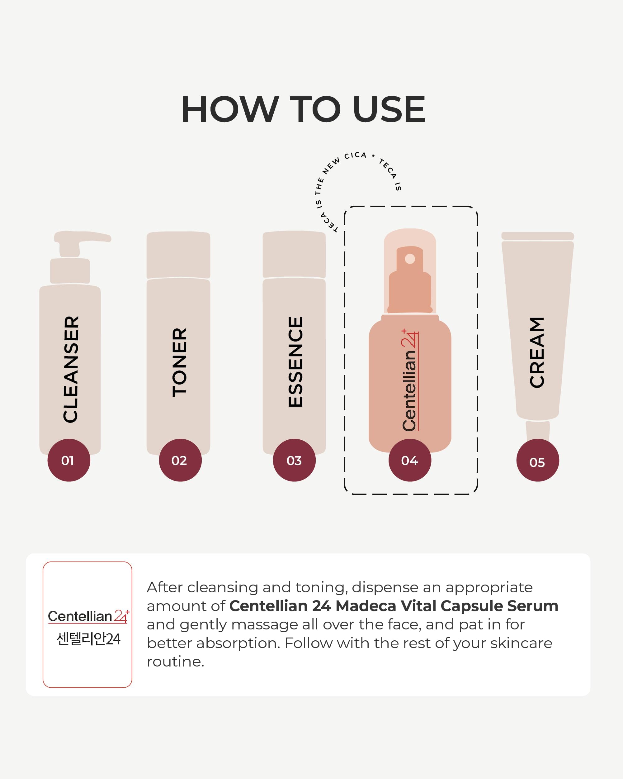 CENTELLIAN 24 Madeca Vital Capsule Serum - Hydrating Ampoule - CENTELLIAN 24 Official Product View 6