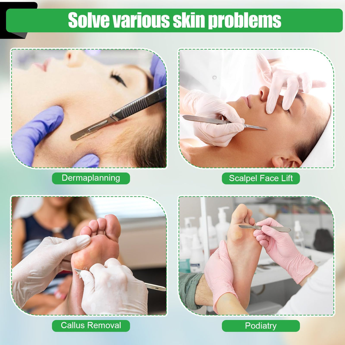 Geiserailie 10R Blades Dermaplaning Kit Complete Dermaplane - Geiserailie Official Imagery - 6