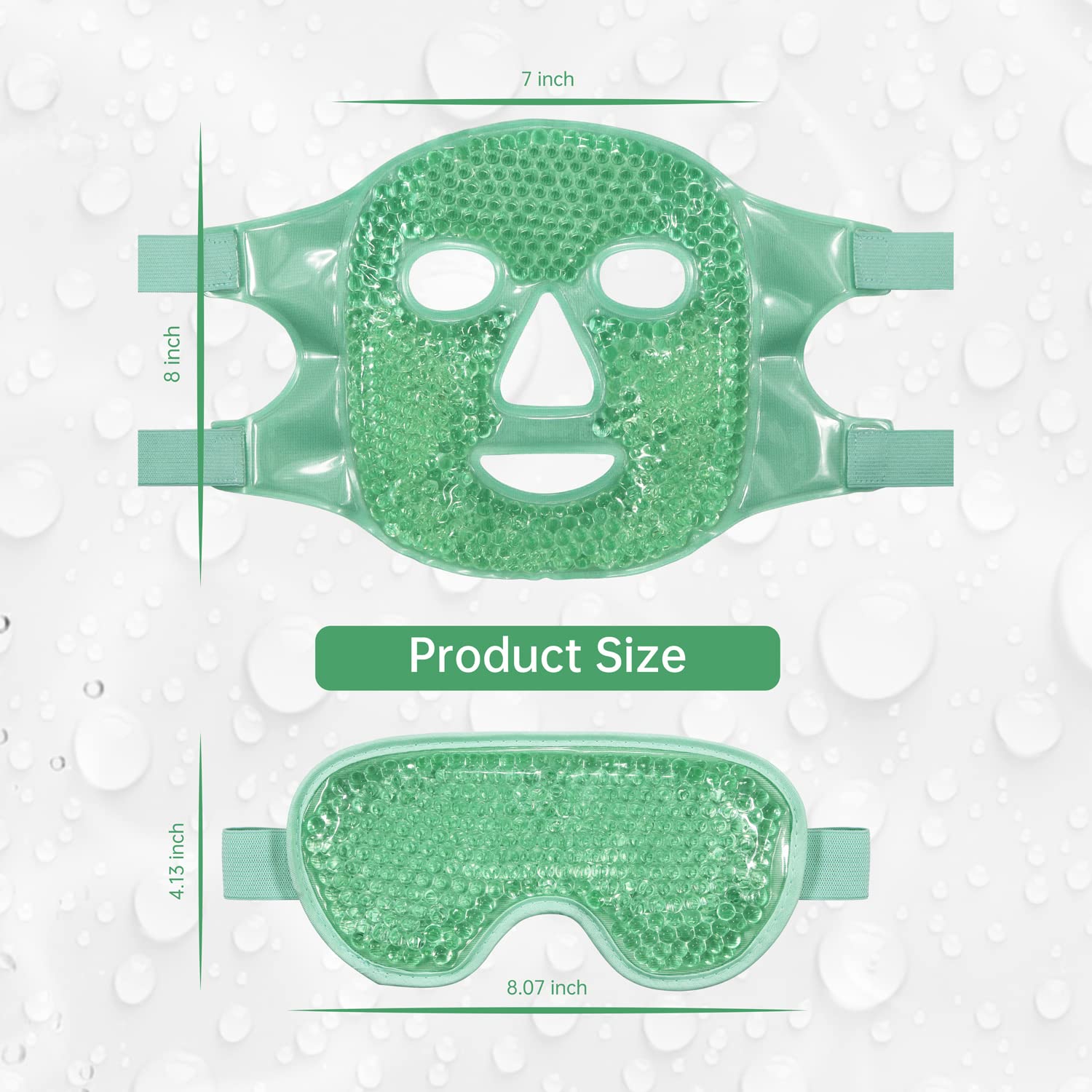 ZNÖCUETÖD Ice Pack Mask for Face & Eye – Hot Cold