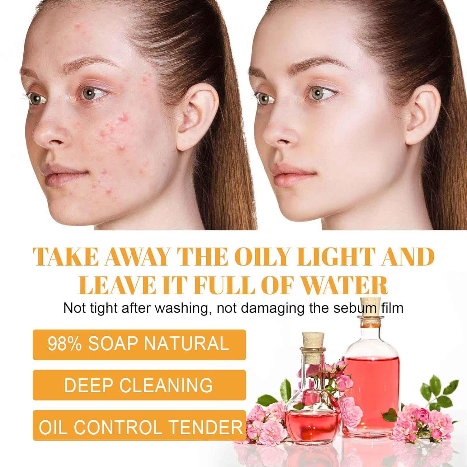 Turmeric Face Wash,Turmeric Facial Cleanser,Turmeric Foaming - IYUWE