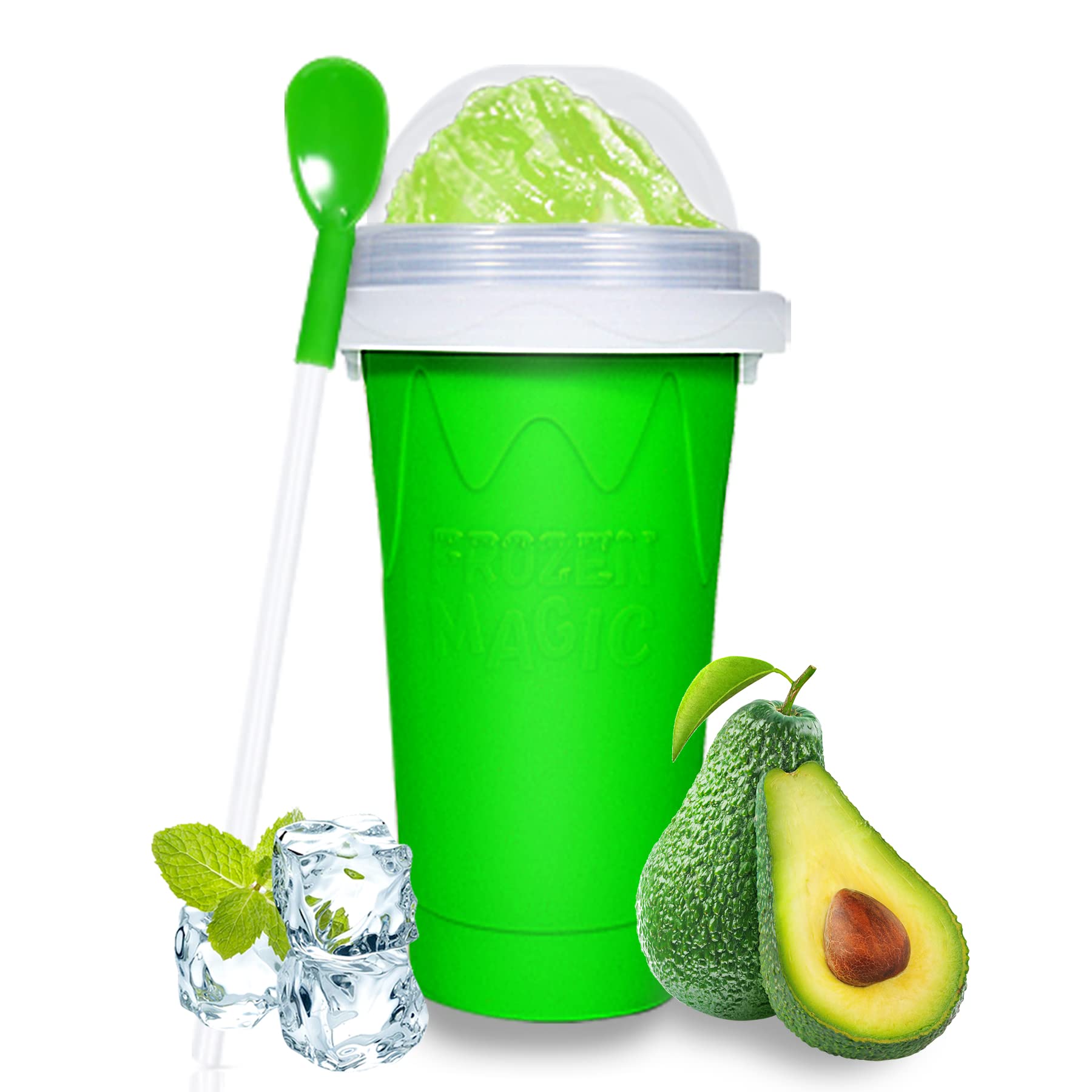 Color Land Slushy Cup, TIK TOK Slushie Maker Cup Frozen Magic Squeeze - View 1