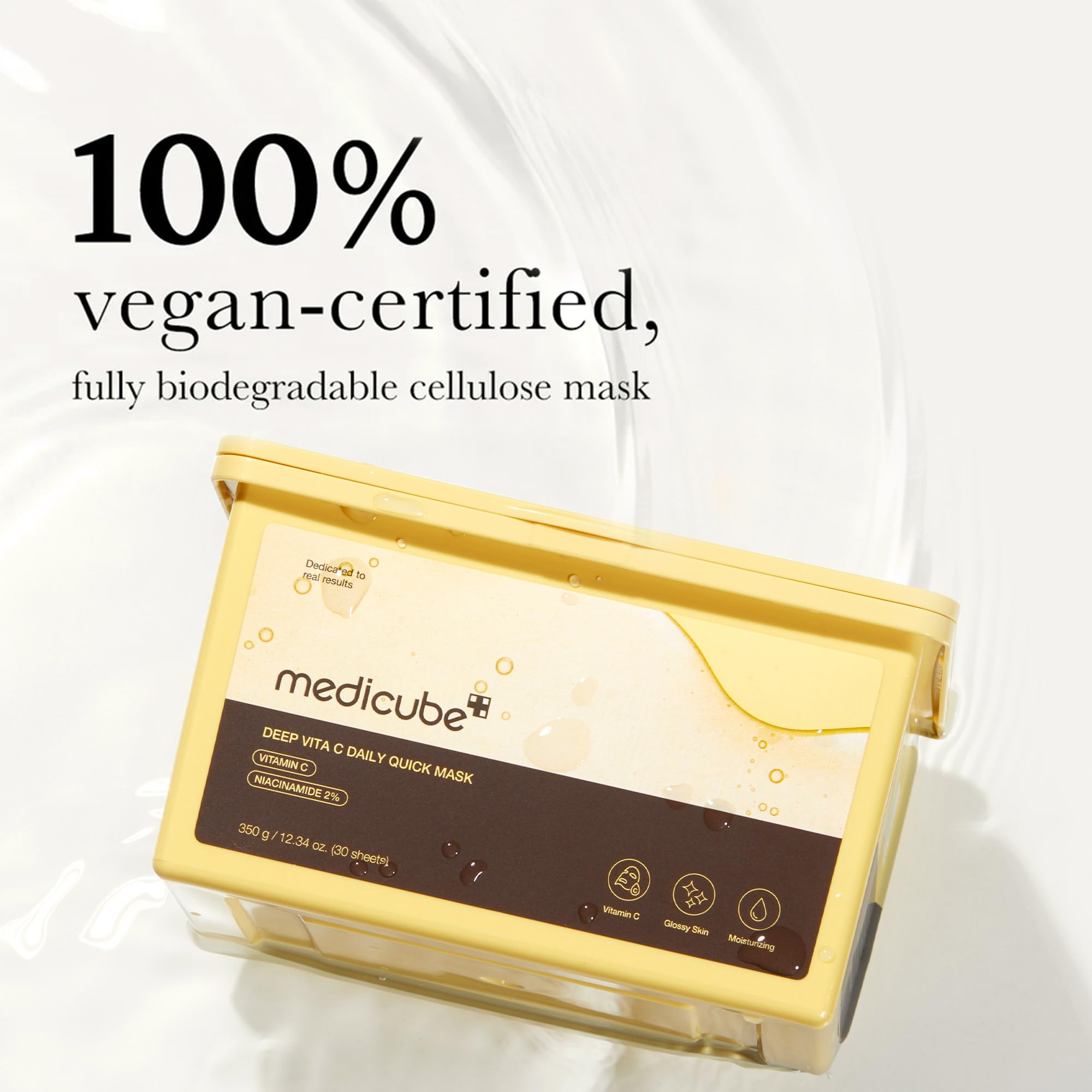 medicube Deep Vita C Daily Quick Sheet Masks, 30 Sheet, Value - medicube