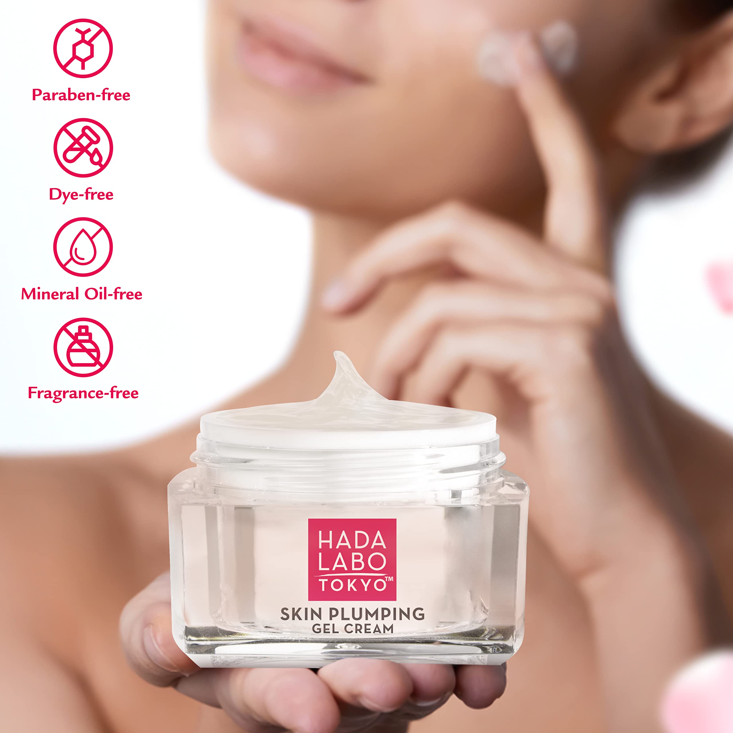Hada Labo Tokyo Plumping Gel Cream, Facial Moisturizer, Clinically Proven to - Hada Labo Tokyo Official Product View 7
