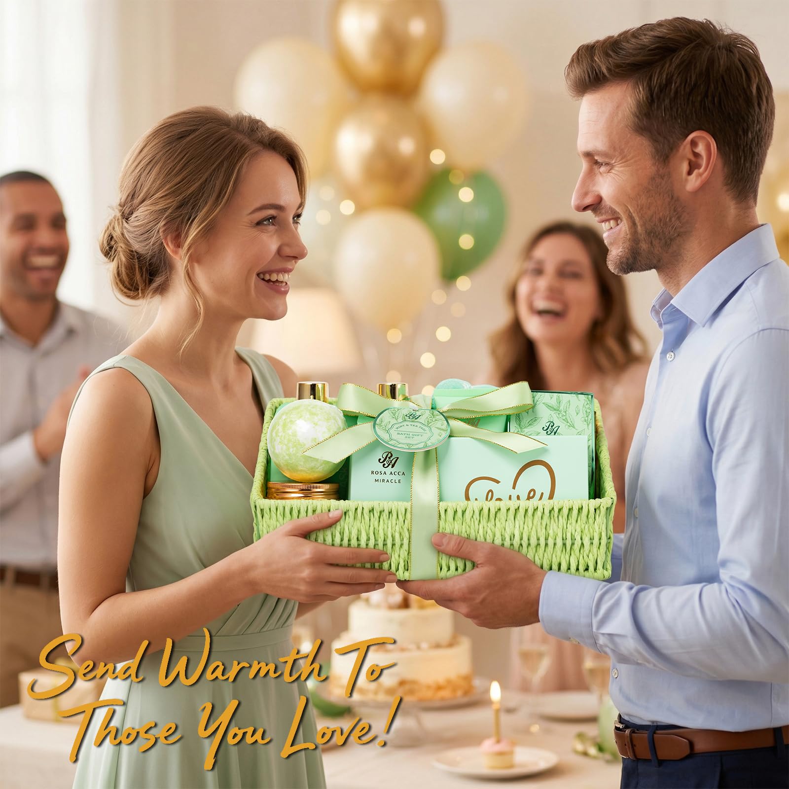 Gifts for Women Men 32 Pcs Tea Tree Self Care Spa Gift - RA ROSA ACCA Official Imagery - 4