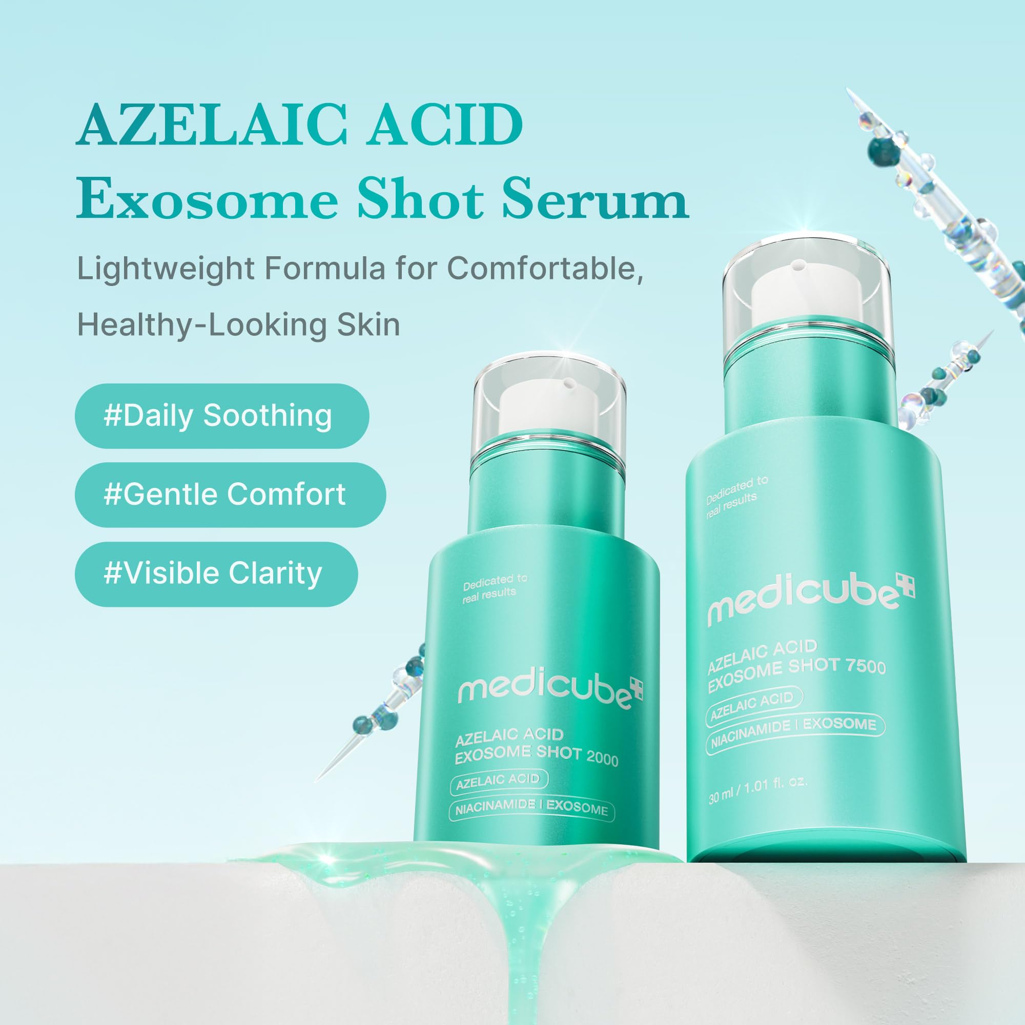 medicube Exosome Shot Azelaic Acid 7,500 PPM Spicule Facial Serum - medicube