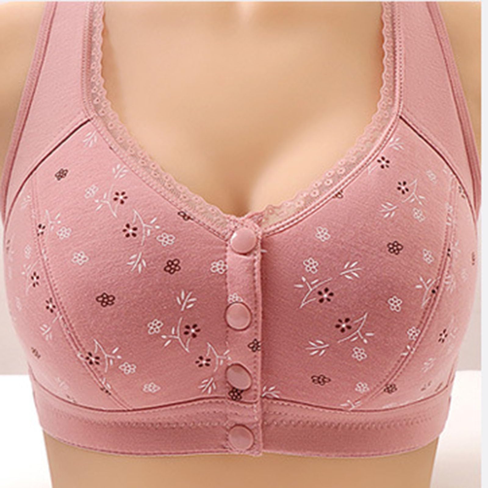 Daisy Bras for Older Women Front Closure Convenient Everyday Bras Mid - View 4