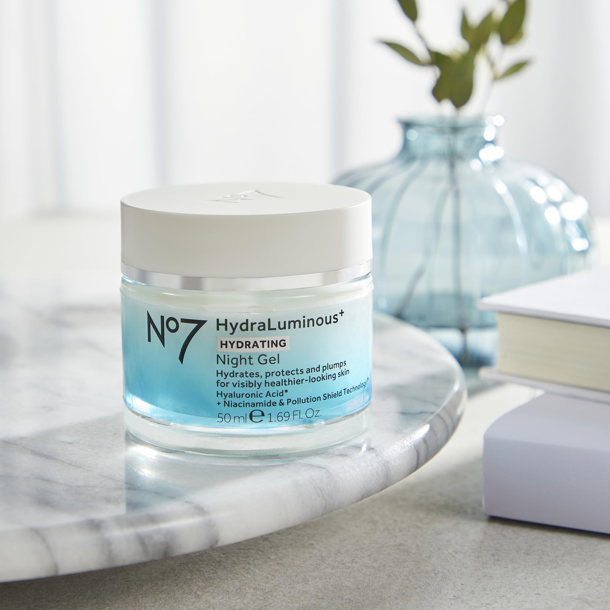 No7 HydraLuminous+ Hydrating Night Gel Moisturizer, 1.69 Fl Oz - No7 Official Product View 6