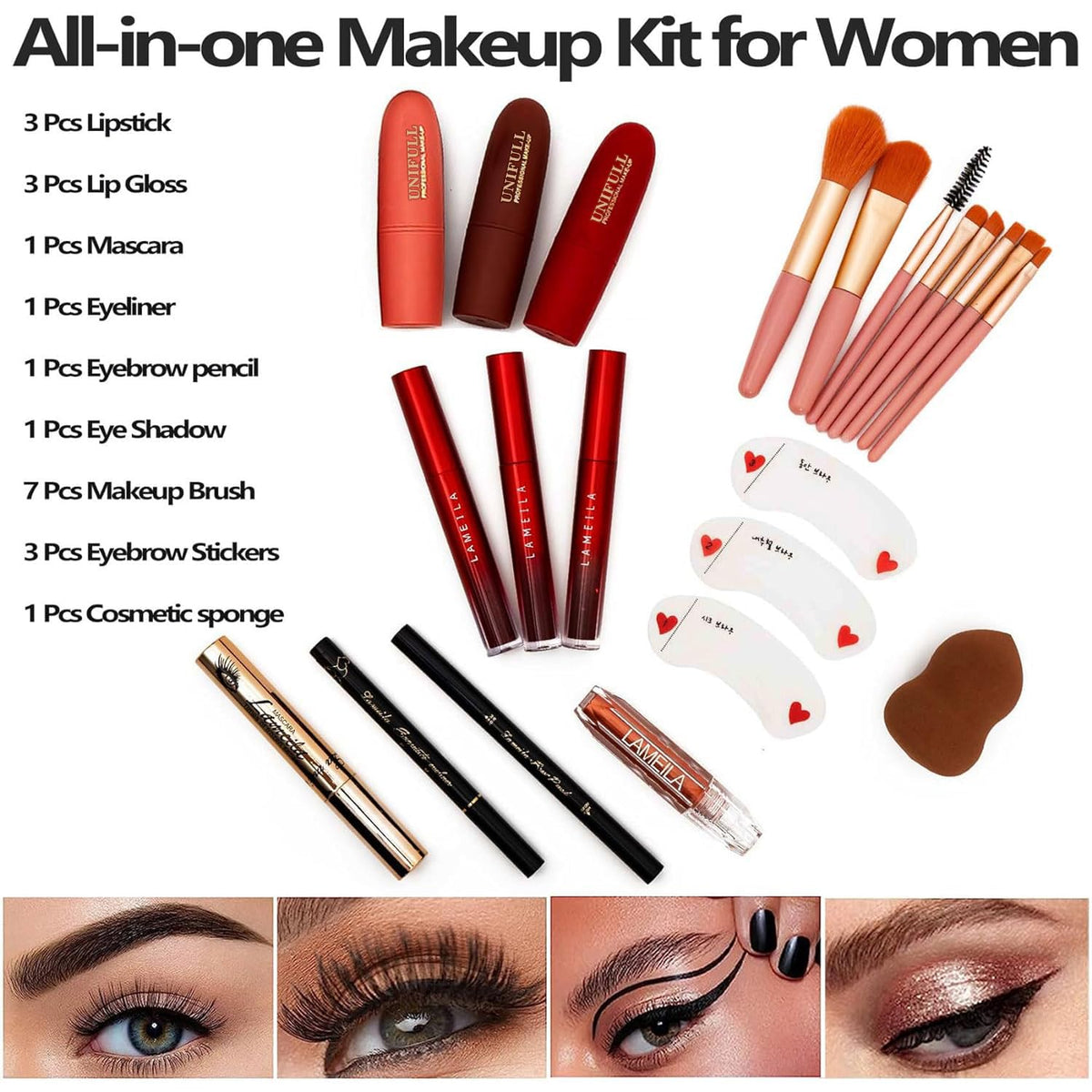 187 Colors Professional Makeup Palette - MISS ROSE M Official Imagery - 4