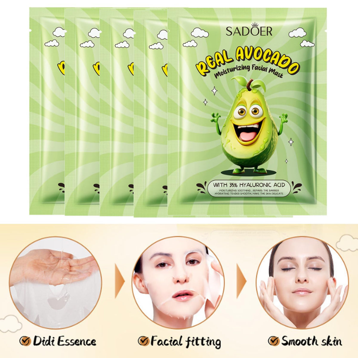 Avocado Skin Care Sets 11pcs Skin Care Gift Set with Toner - Yasovigi Official Imagery - 4