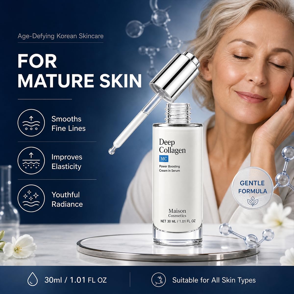 Maison Cosmetics Deep Collagen Volufiline Serum for Face - Zorveth Official Imagery - 7