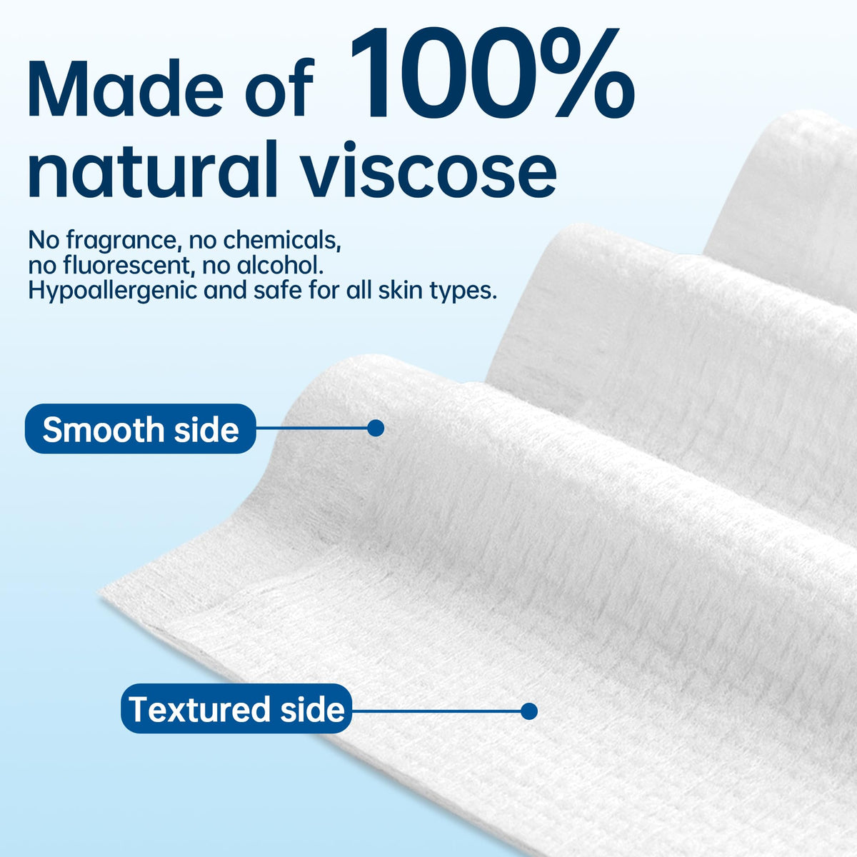 Face Towels 600 Count Disposable Biodegradable Face Towel - HOMERHYME Official Imagery - 3
