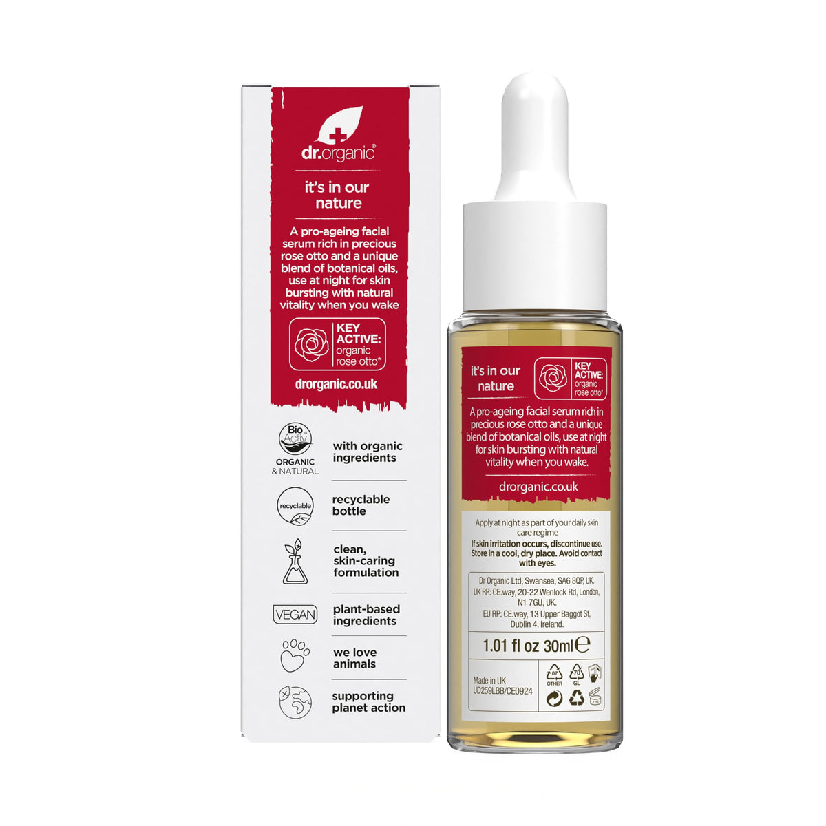 Dr Organic Rose Otto Facial Serum - Dr. Organic Official Imagery - 3
