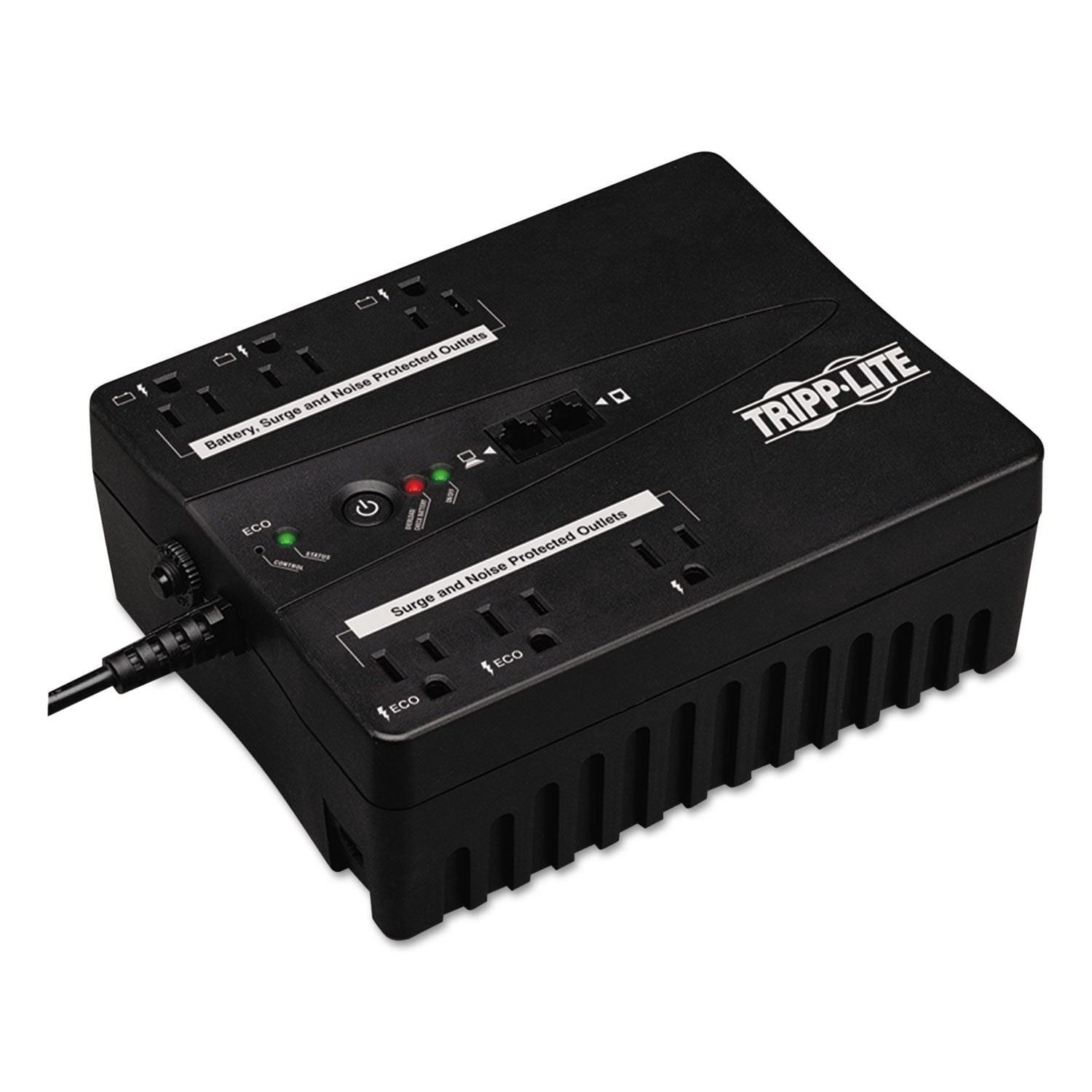 TRIPP LITE ECO350UPS Green Standby UPS System (Output Power Capacity: 350VA/180W 6 outlets3 UPS/Sur