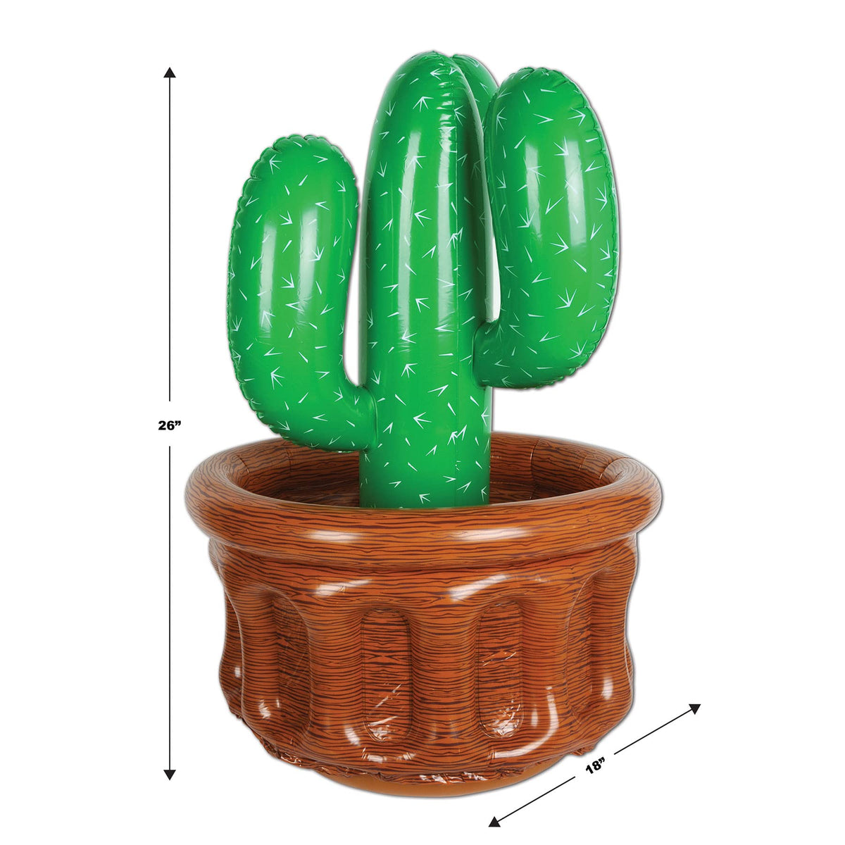 Beistle Inflatable Cactus Cooler Holds Approx 24 12 oz Cans - Beistle Official Imagery - 3
