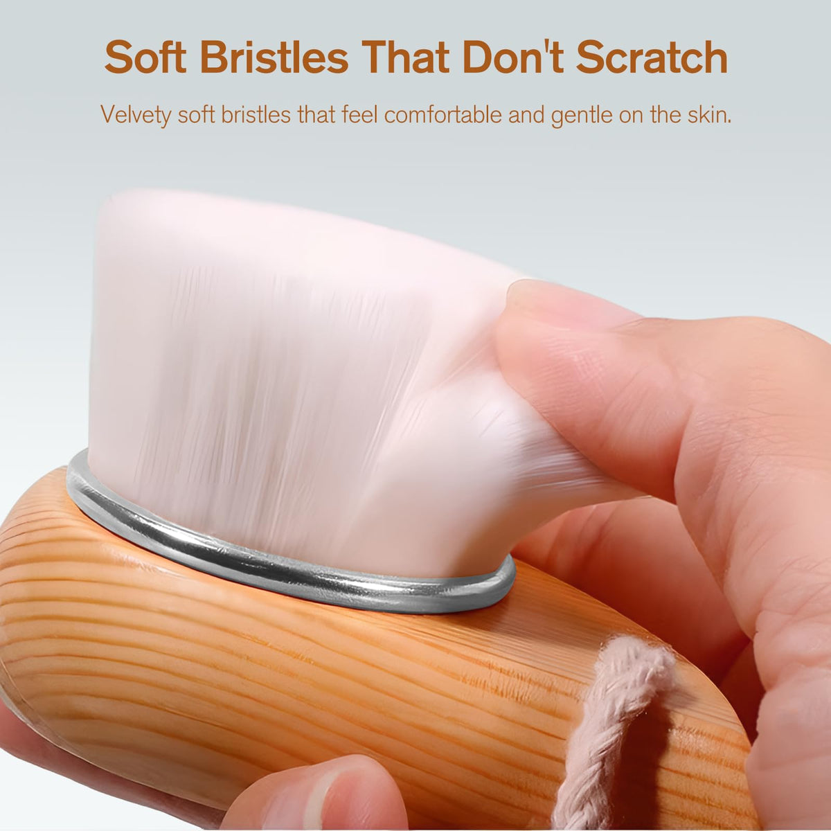 Soft Bristle Facial Cleansing Brush for Deep Pore Cleaning - Jaasuee Official Imagery - 6