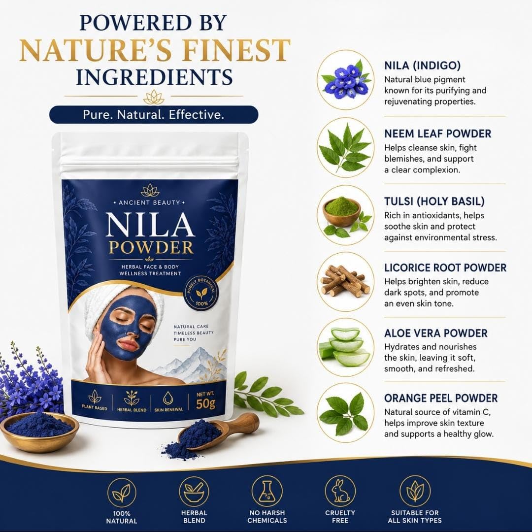 Viral Blue Mask - Authentic Moroccan powder – 100% Pure - Generic Official Product View 3