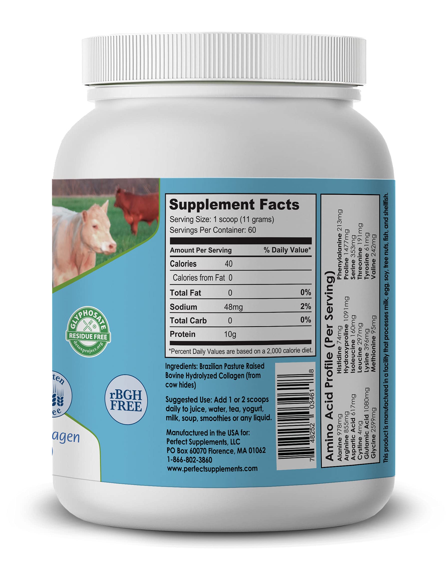 Perfect Supplements Perfect Hydrolyzed Collagen Powder 660 - Perfect Supplements Official Imagery - 3