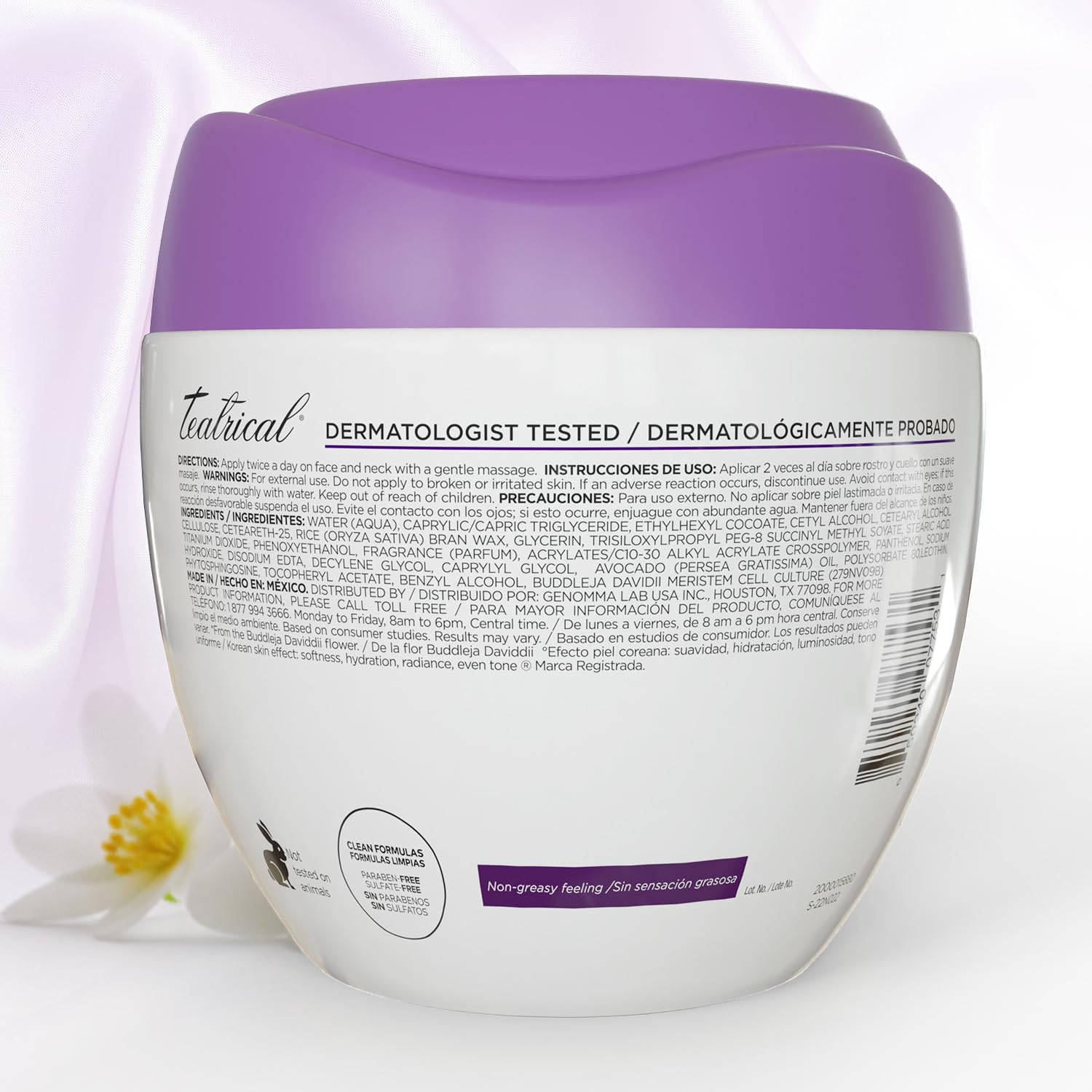 TEATRICAL Korean Facial Cream Effect with Stem Cells and Rice - TEATRICAL Official Product View 9