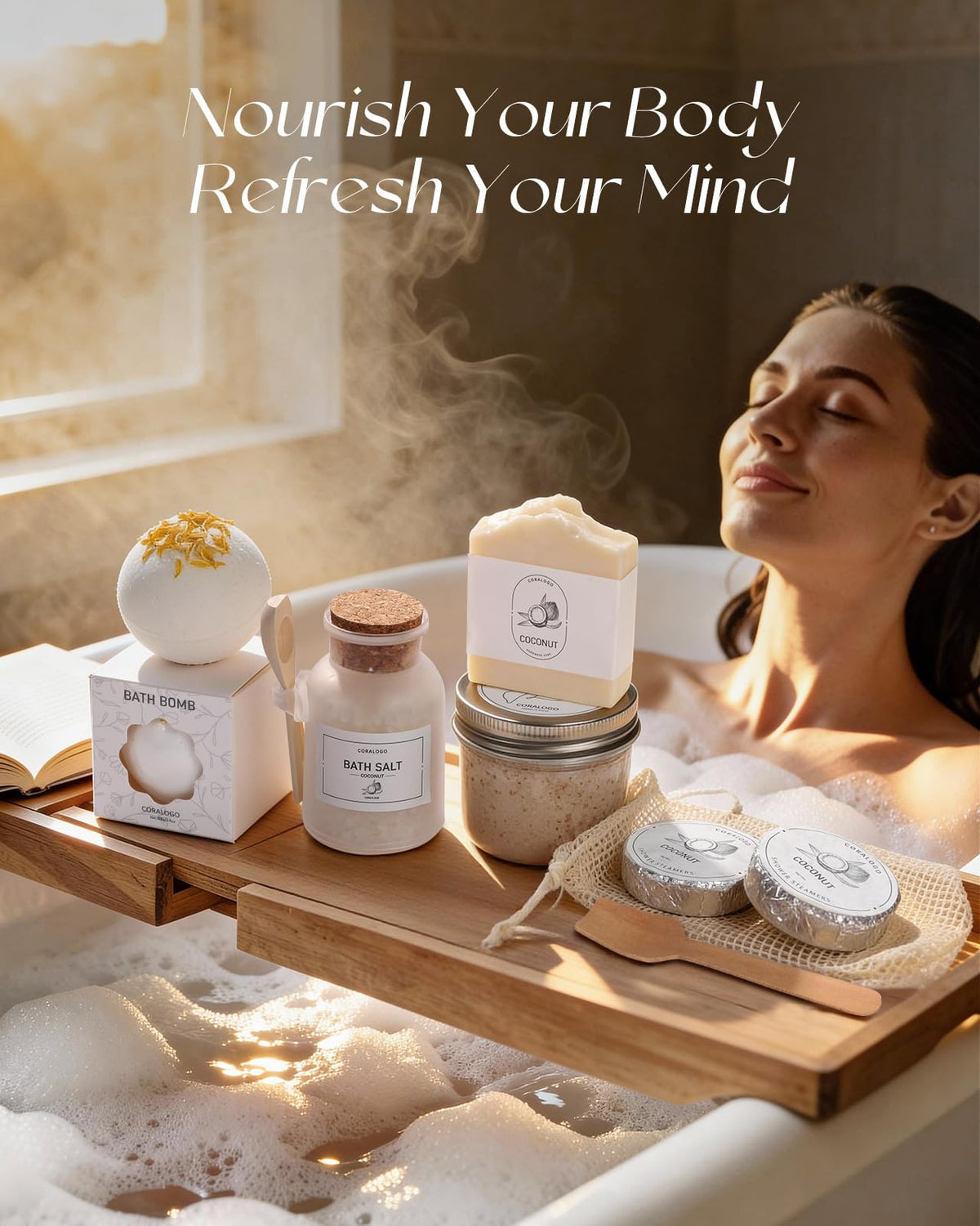 Coconut Spa Gifts for Women - Coralogo Official Imagery - 4