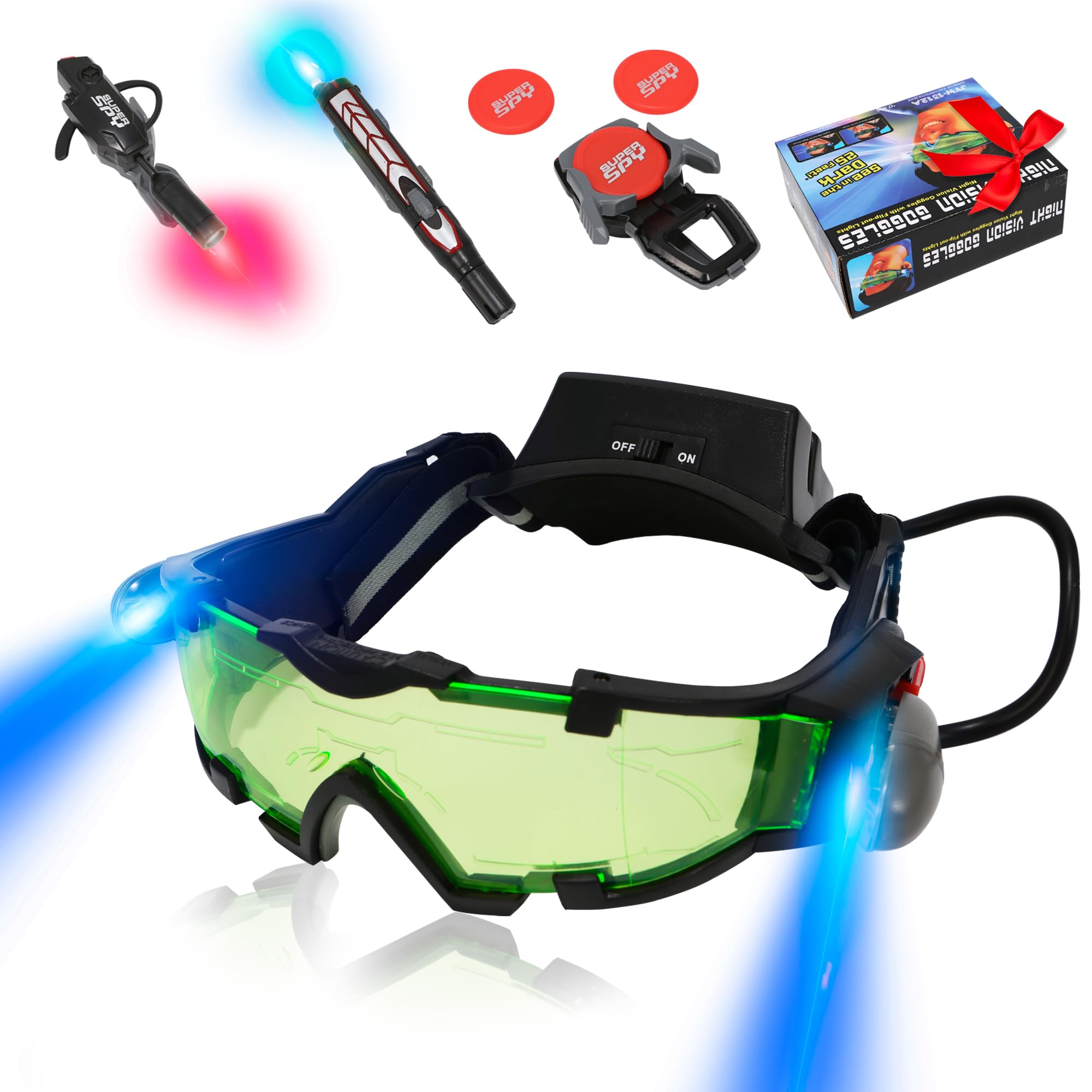 YIYIOOTH Kids Night Vision Goggles with Spy Frisbee Toys, 2 PCS Spy Lens/Glasses - YIYIOOTH Official Product View 7