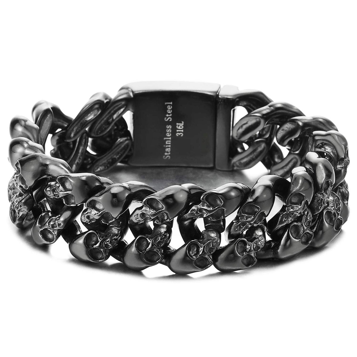 COOLSTEELANDBEYOND Mens Steel Vintage Twisted Braided Link - COOLSTEELANDBEYOND Official Imagery - 1