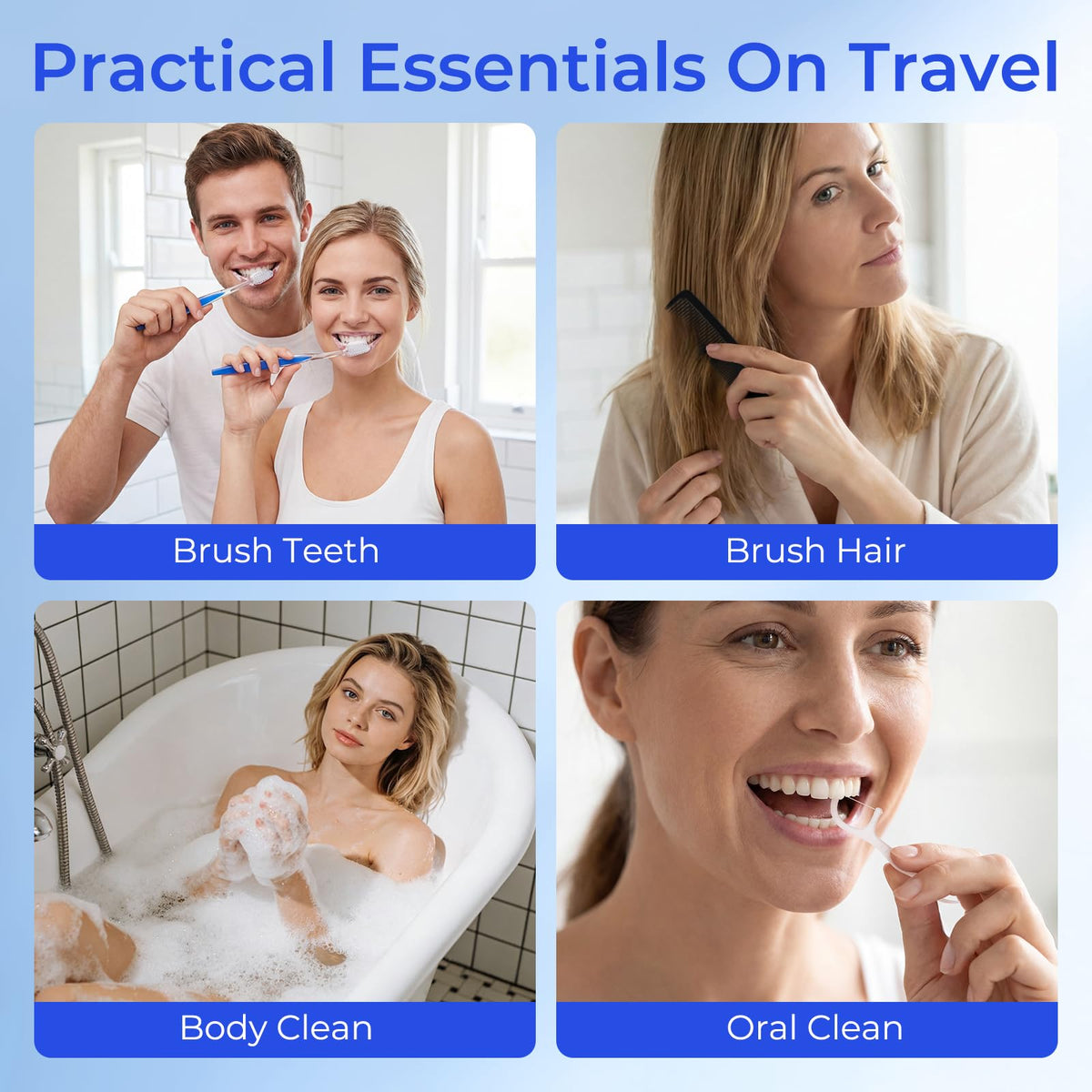 Travel Size Toiletries Bulk Homeless Care Package Supplies - Zhjianup Official Imagery - 6