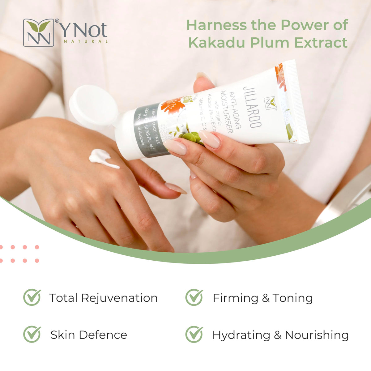 Y Not Natural Vitamin C Anti Aging Face Moisturizer Kakadu - Y Not Natural Official Imagery - 4