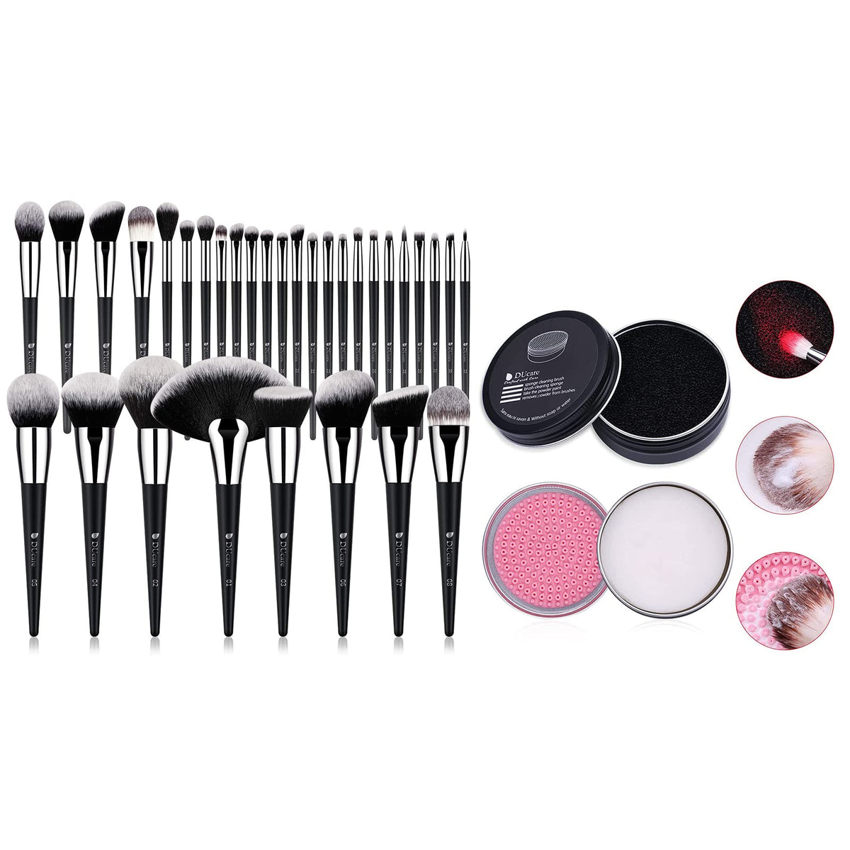 DUcare Professional Makeup Brushes Makeup Brush Cleaner - DUcare Official Imagery - 2