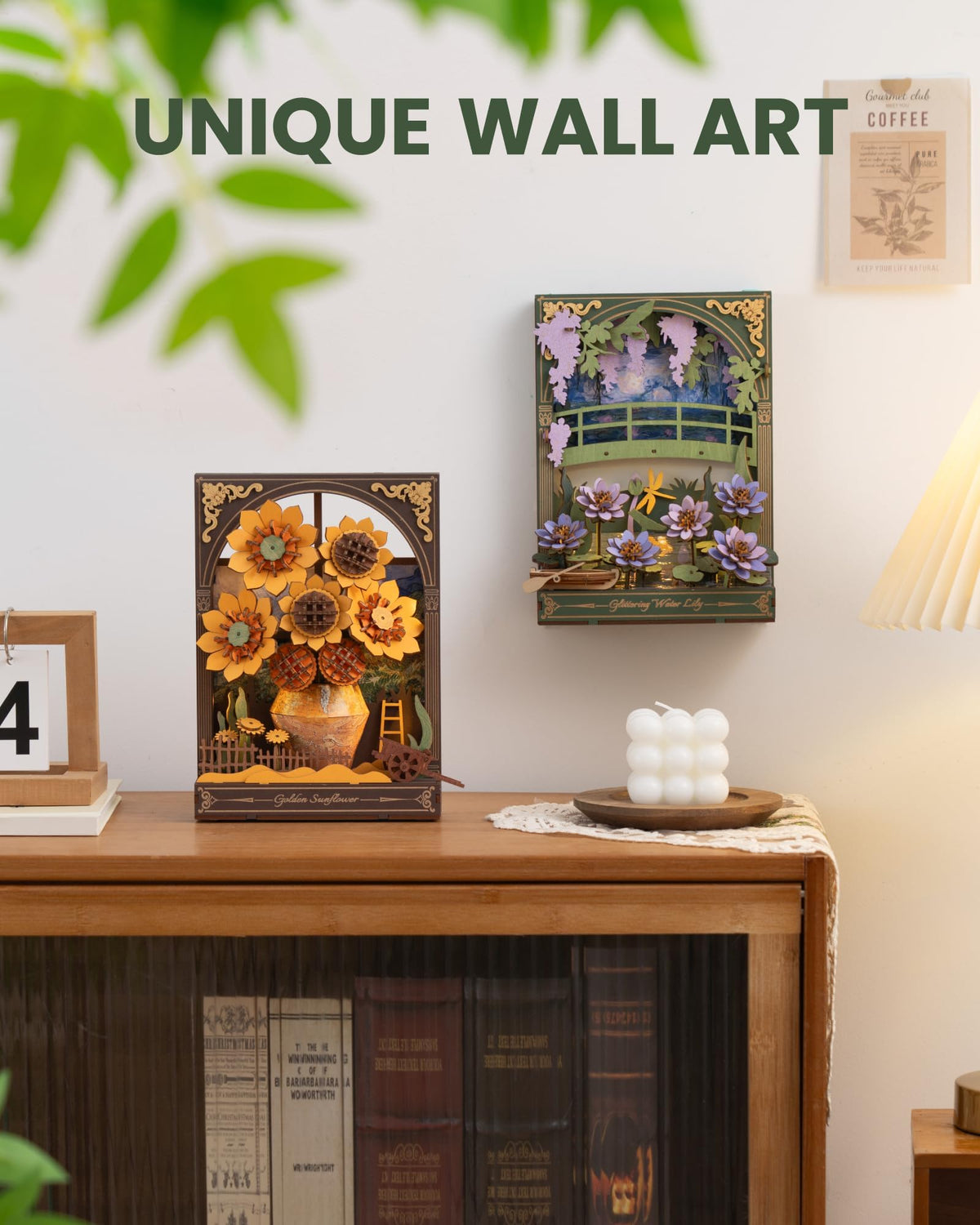 rowood Water Lily 3D Puzzle Building Set with LED DIY Monet - rowood Official Imagery - 8