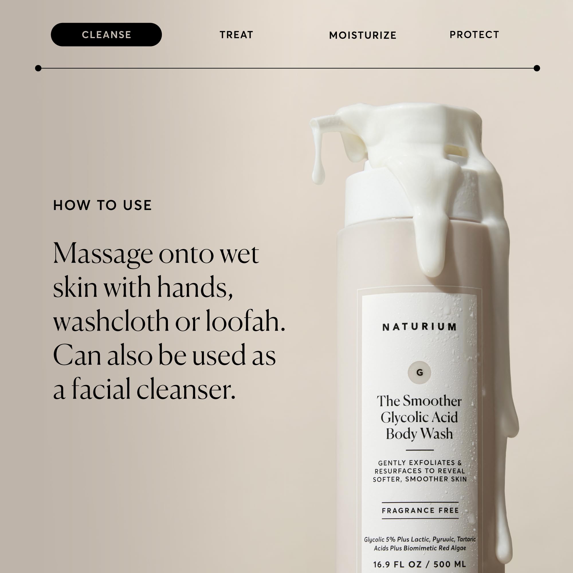 Naturium The Smoother Glycolic Acid Body Wash, 16.9 fl oz - Naturium Official Product View 7