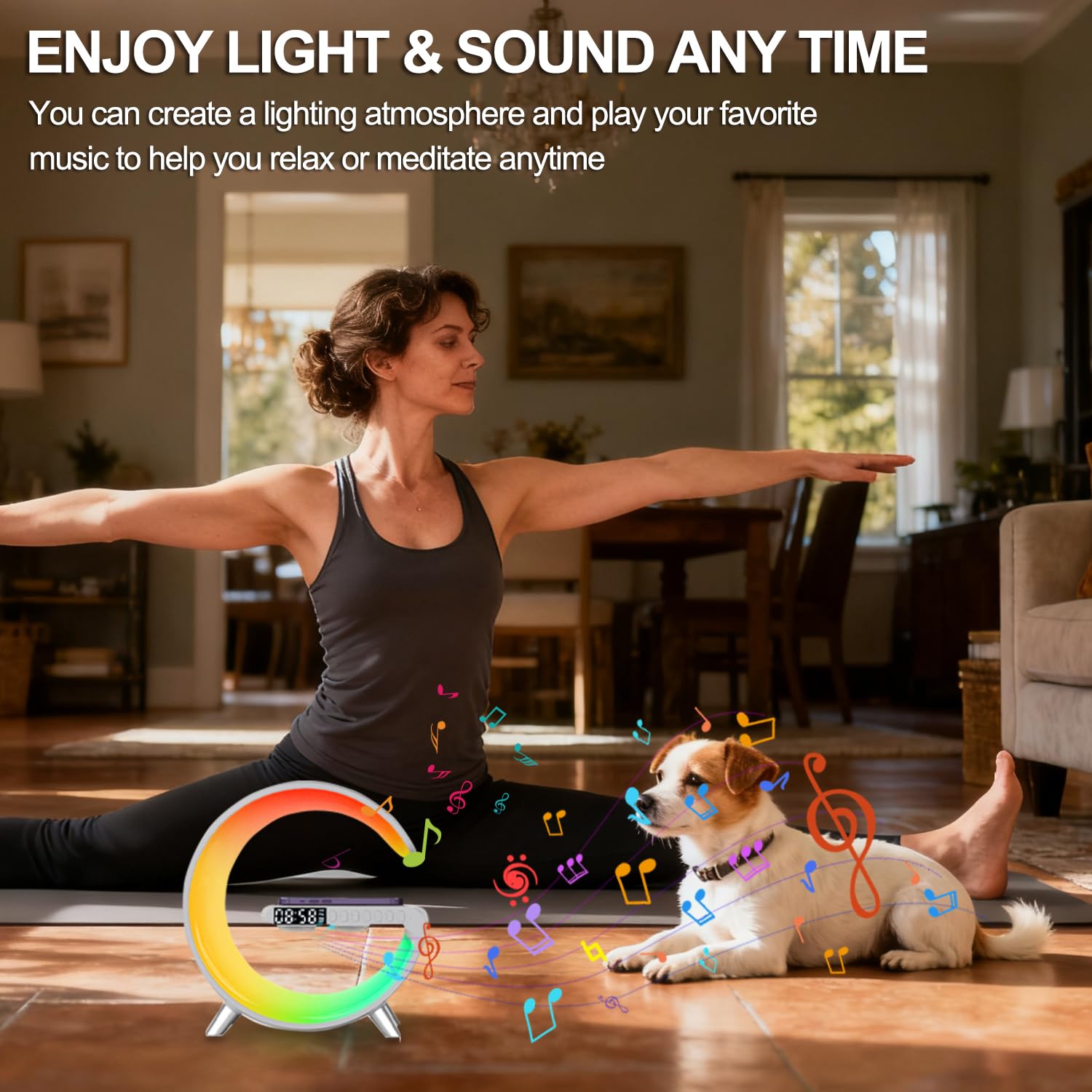ALYNIC Smart LED Table Lamp, 4-in-1 Wireless Charger, Night Light - ALYNIC Official Product View 2