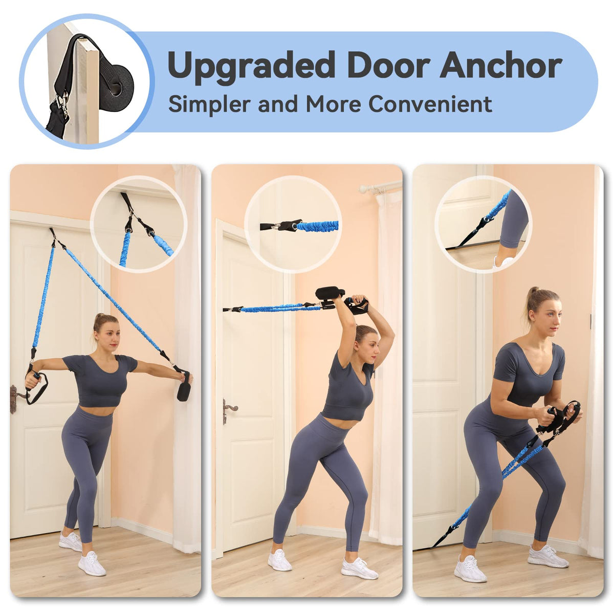 Hommie Portable Pilates Bar Kit with Resistance Bands for - Hommie Official Imagery - 8