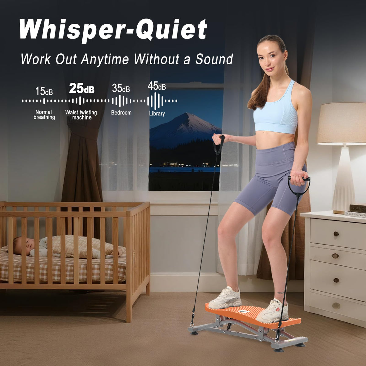 Ski Balance Board Rocking Stepper Ski Simulator for Home - HOTWAVE Official Imagery - 5