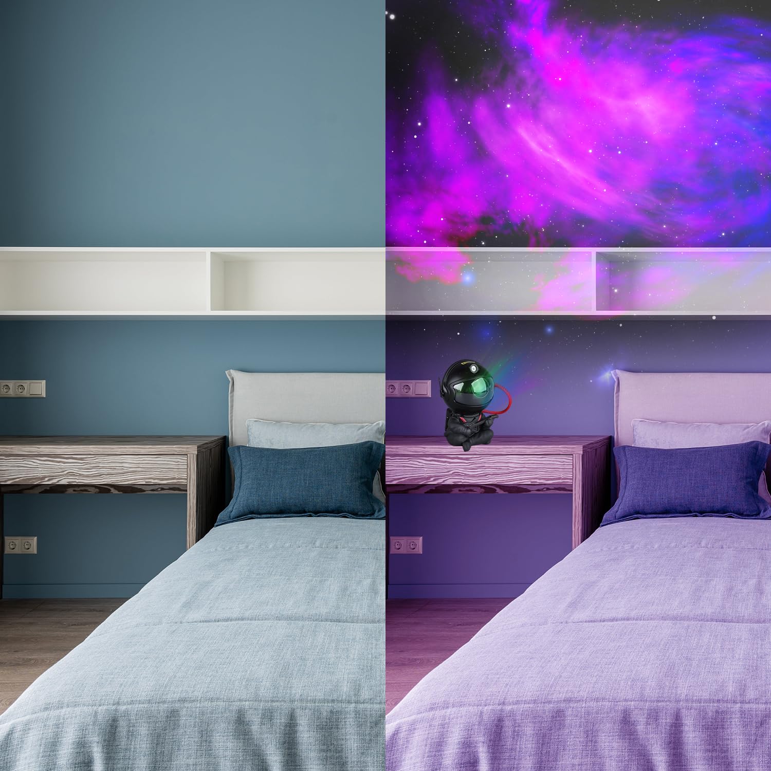 YXQUA Astronaut Galaxy Star Projector for Kids, Black Guitar - YXQUA Official Product View 7
